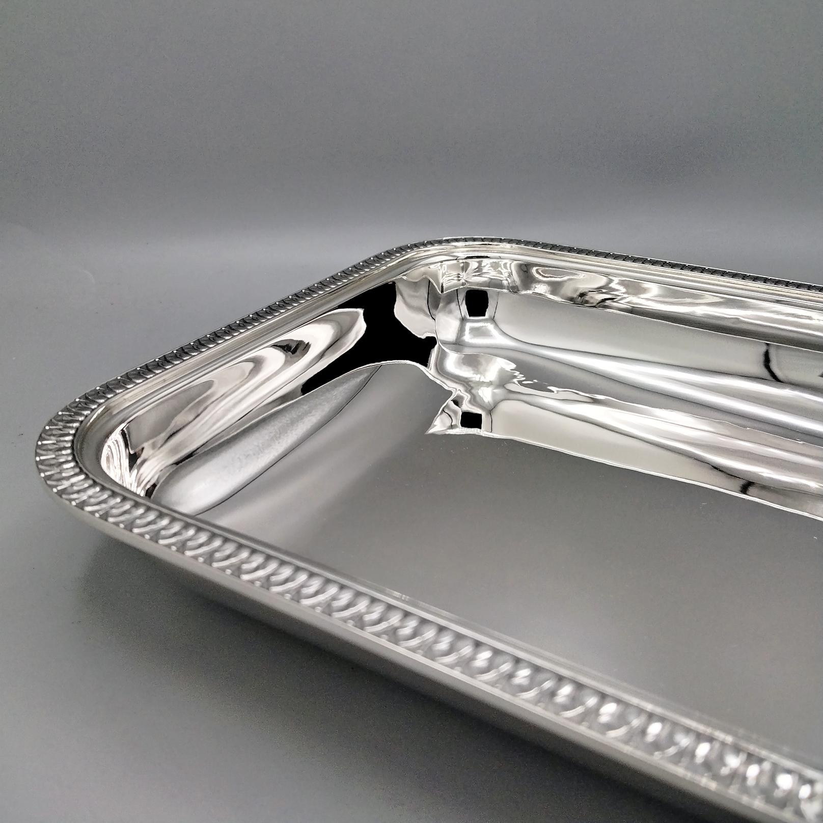 Fatto a mano XXI Century Italian Empire Srtyle Gianmaria BUCCELLATI Sterling Silver Basket in vendita