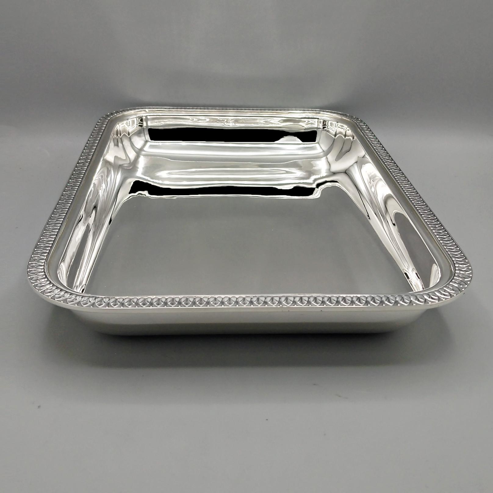XXI Century Italian Empire Srtyle Gianmaria BUCCELLATI Sterling Silver Basket In condizioni Nuovo in vendita a VALENZA, IT