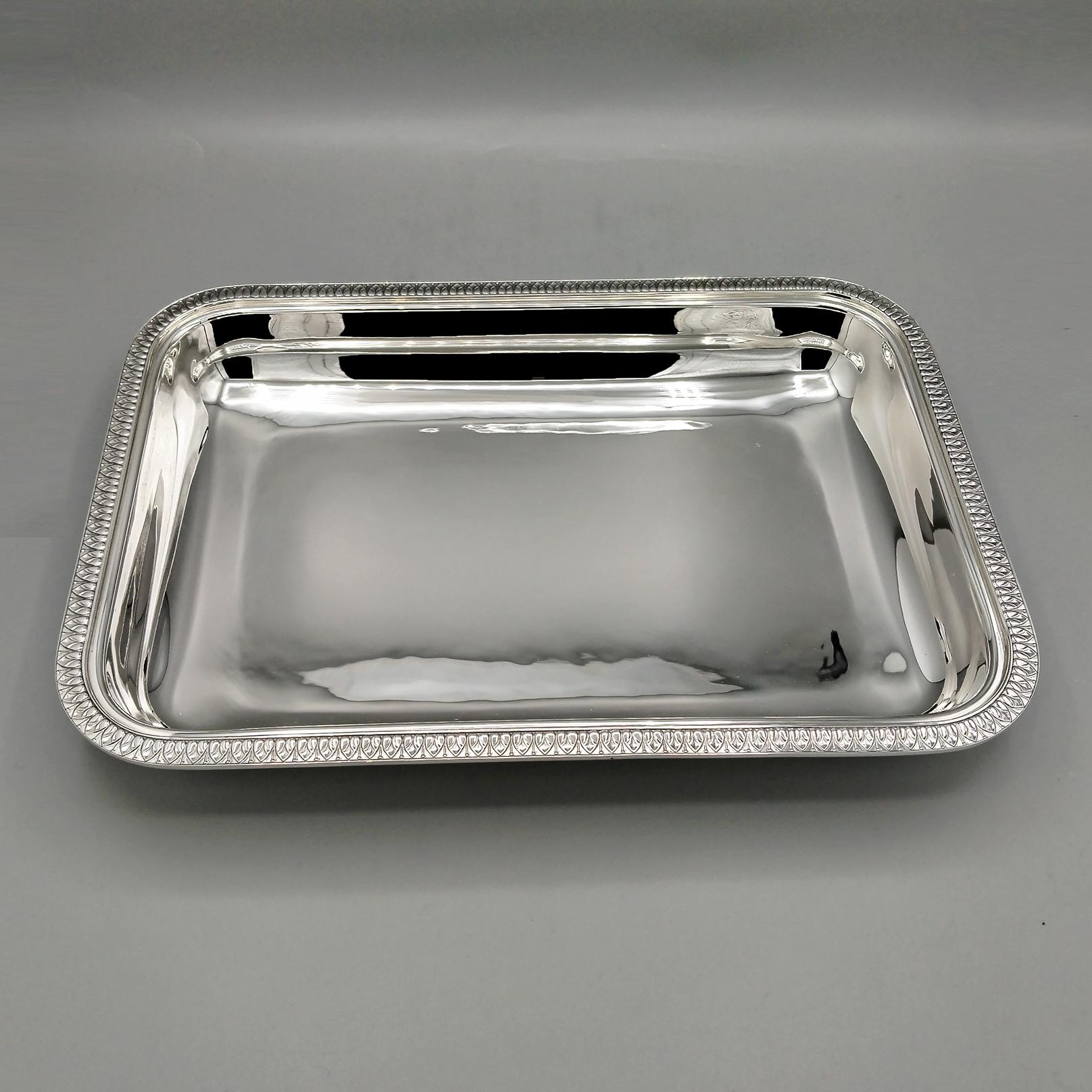 Argento 925 XXI Century Italian Empire Srtyle Gianmaria BUCCELLATI Sterling Silver Basket in vendita