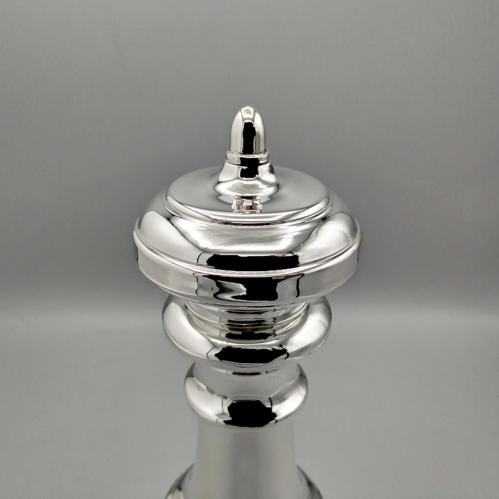 Molinillo de pimienta italiano del siglo XXI en plata 800 Italian en venta