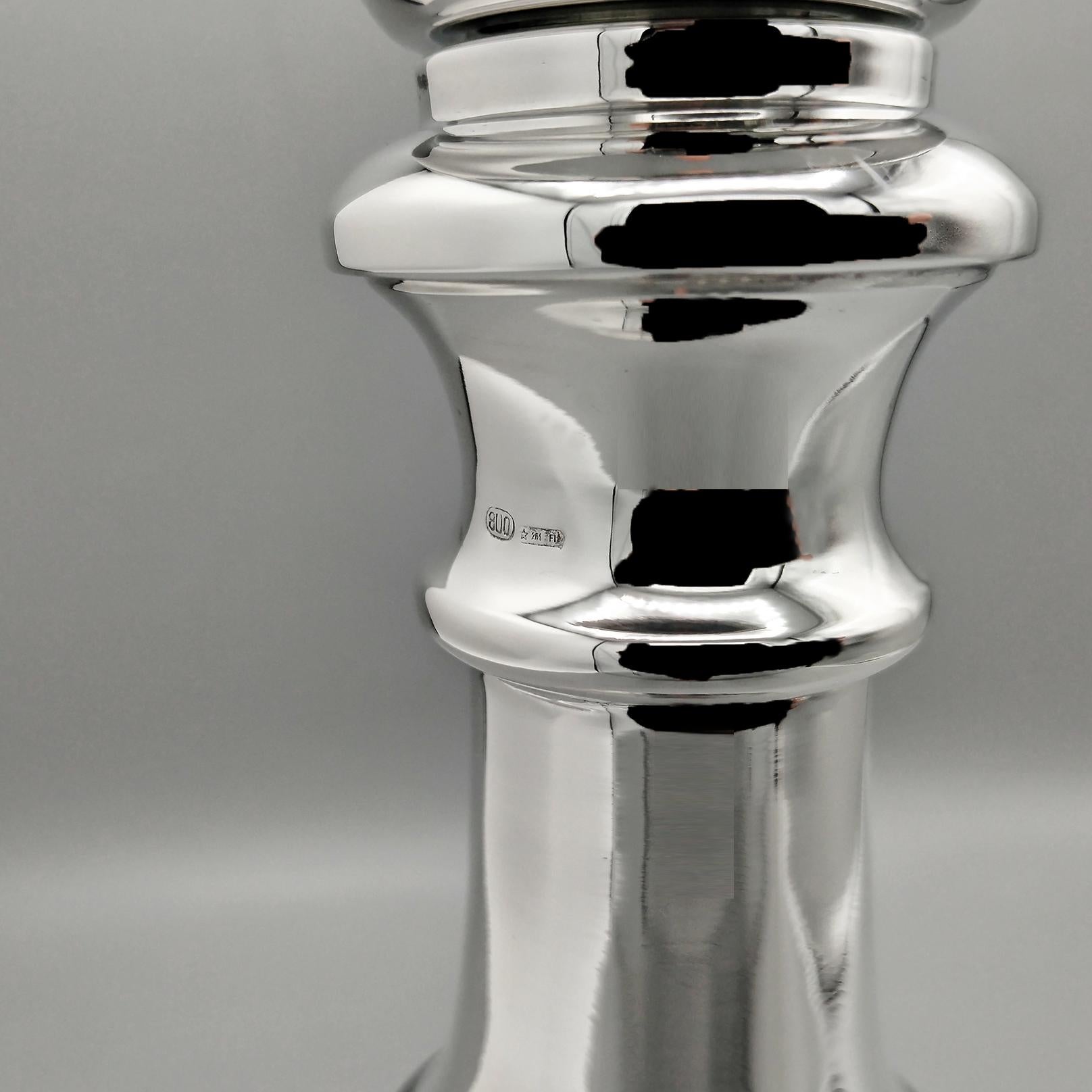 Molinillo de pimienta italiano del siglo XXI en plata 800 en venta 1