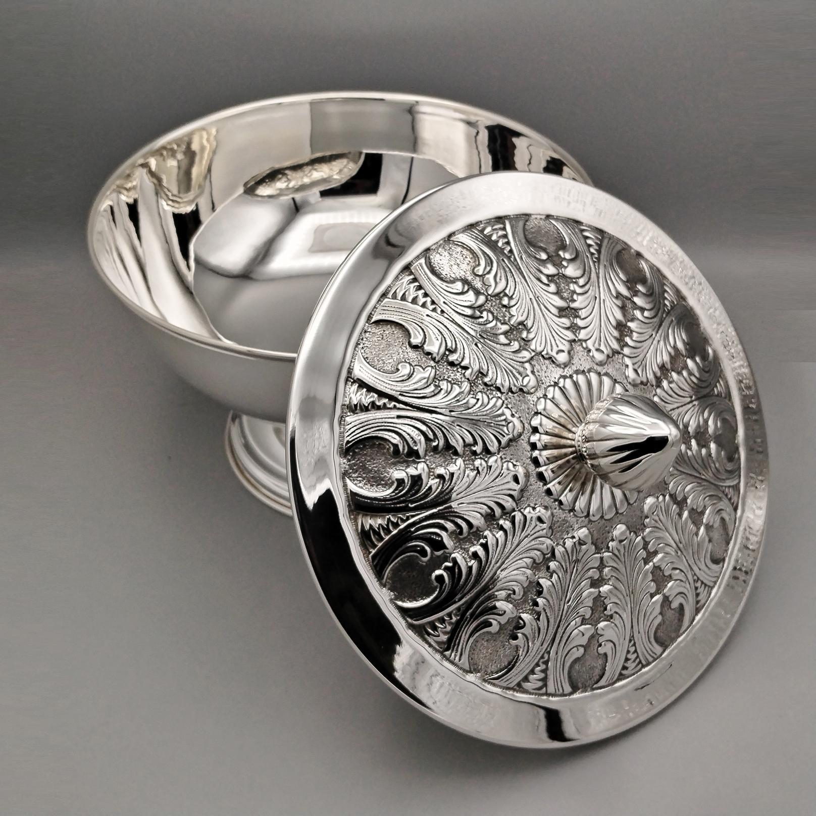 Galletero italiano del siglo XXI de plata 800 maciza Silver en venta