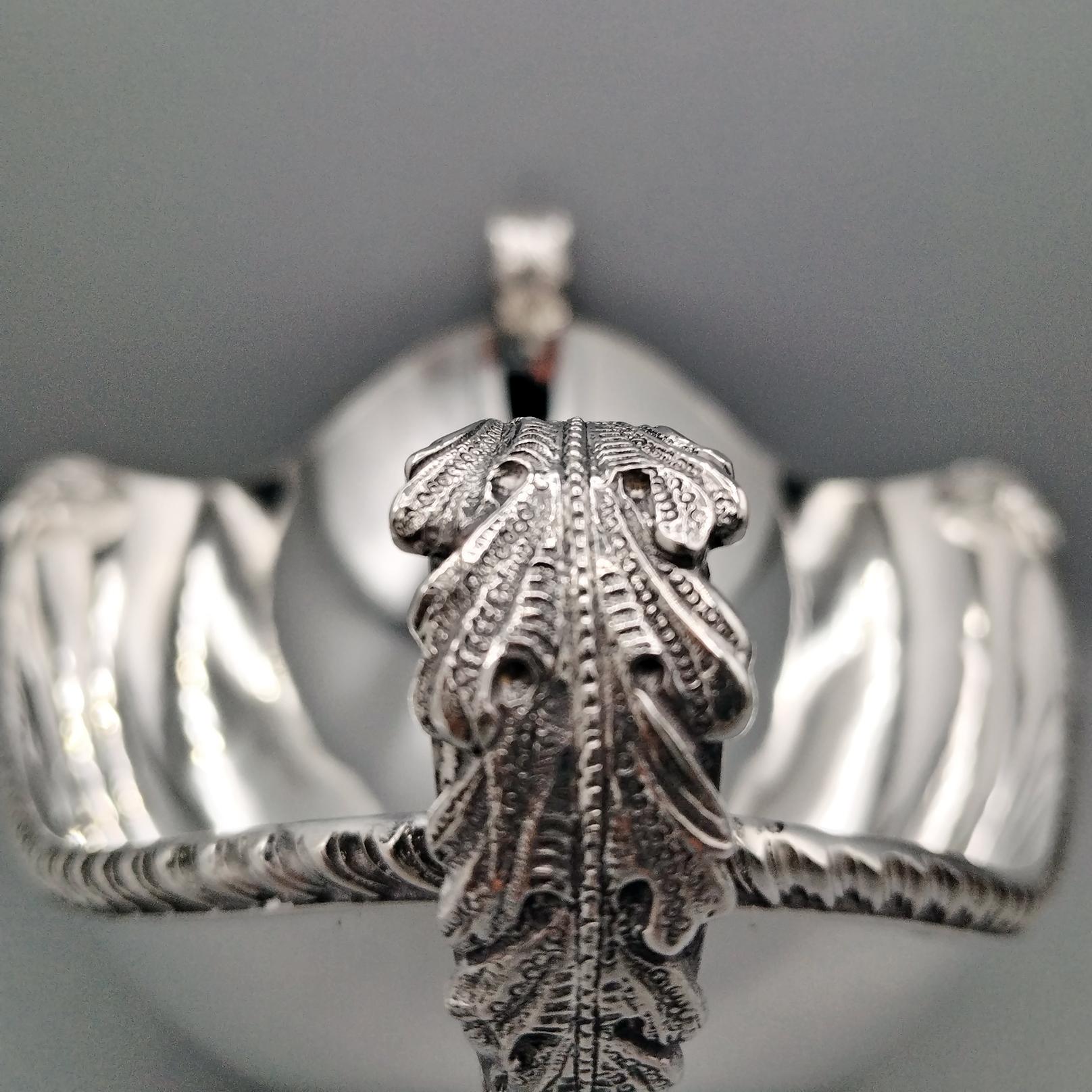 Argento XXI Century Italian solid 800 silver Jatte Queen Ann style in vendita