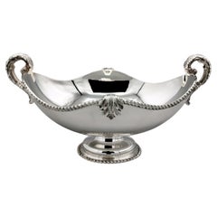 XXI Century Italian solid 800 silver Jatte Queen Ann style