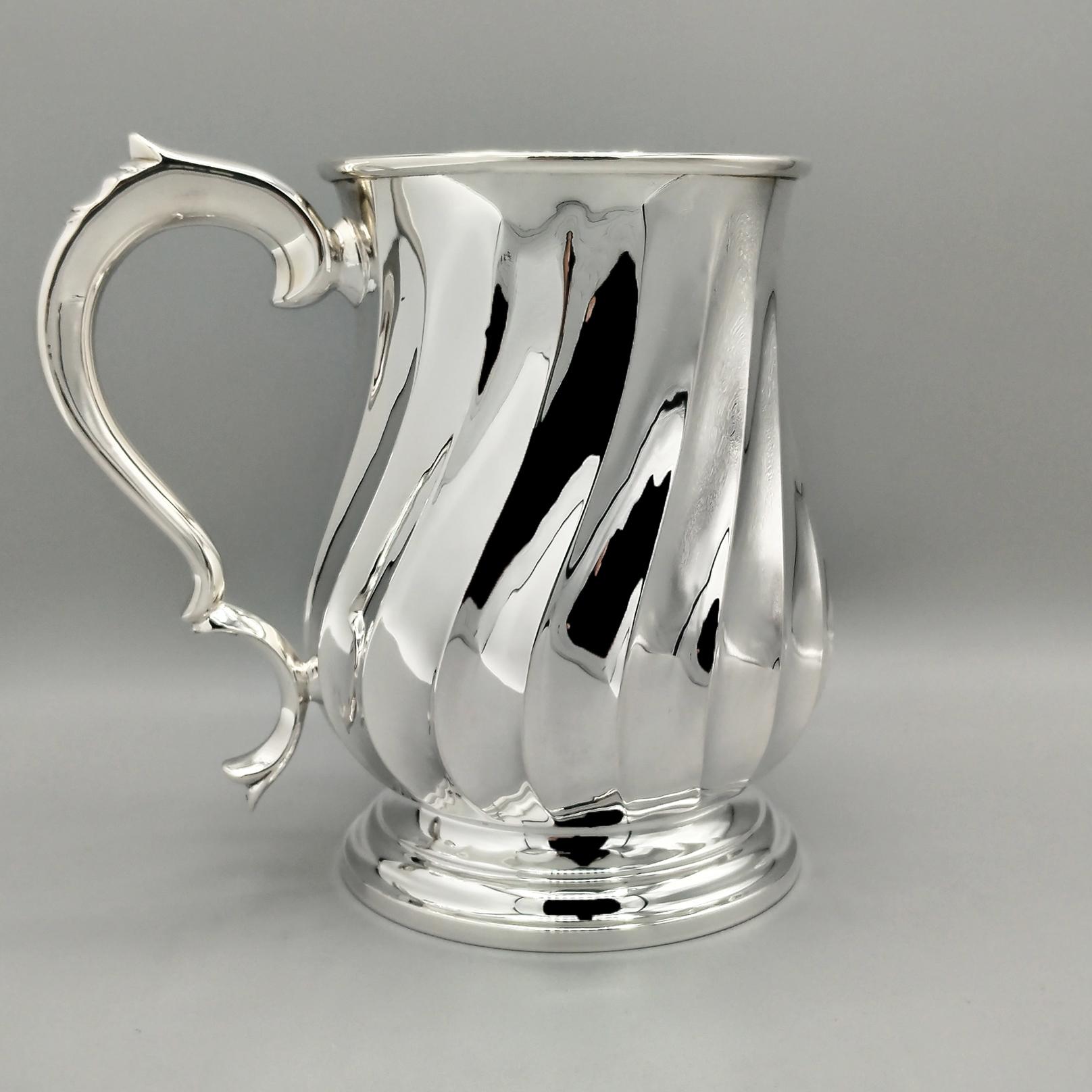 Siglo XXI Taza Italiana de Plata Maciza 800G en Nuevo estado para la venta en VALENZA, IT