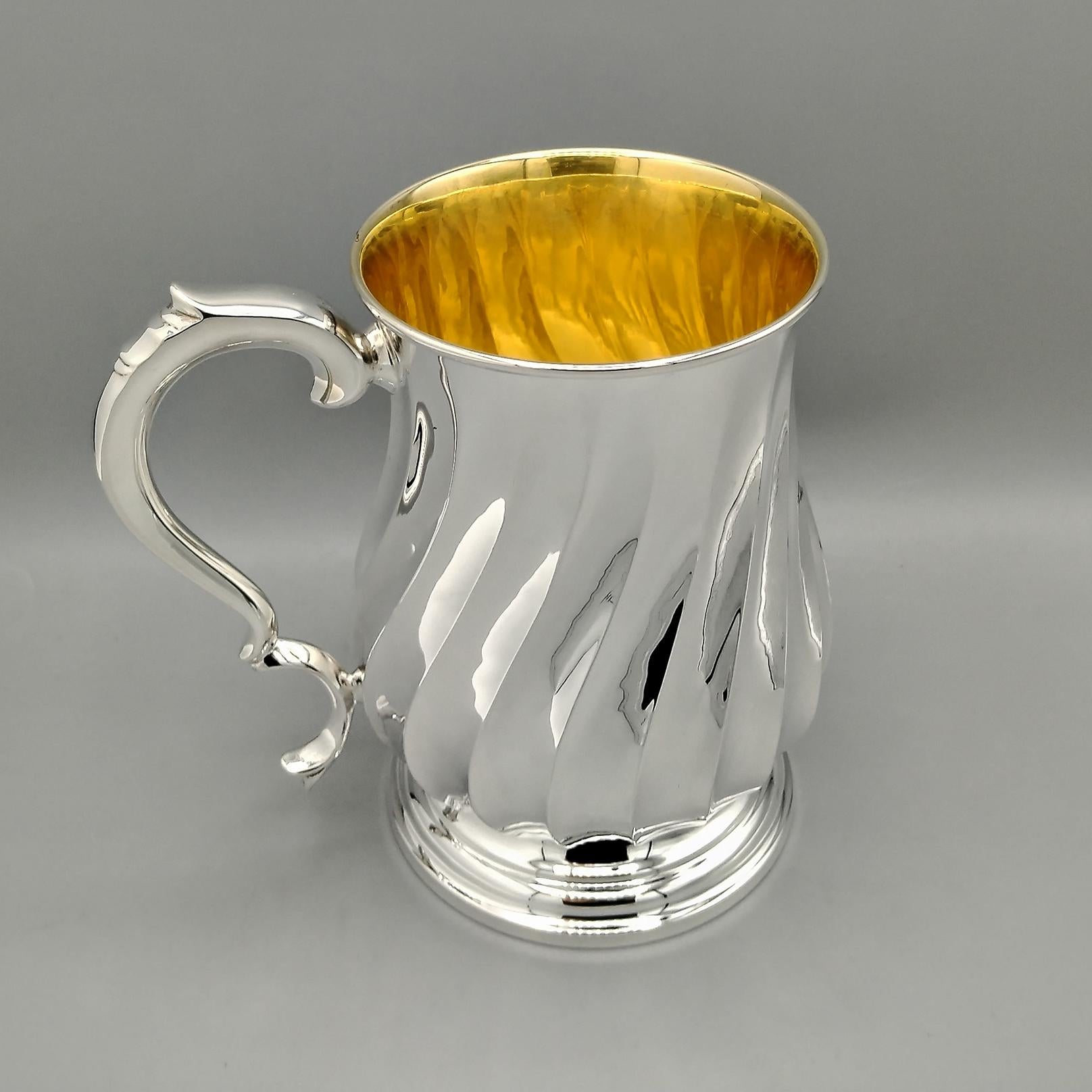 Siglo XXI Taza Italiana de Plata Maciza 800G Contemporáneo en venta