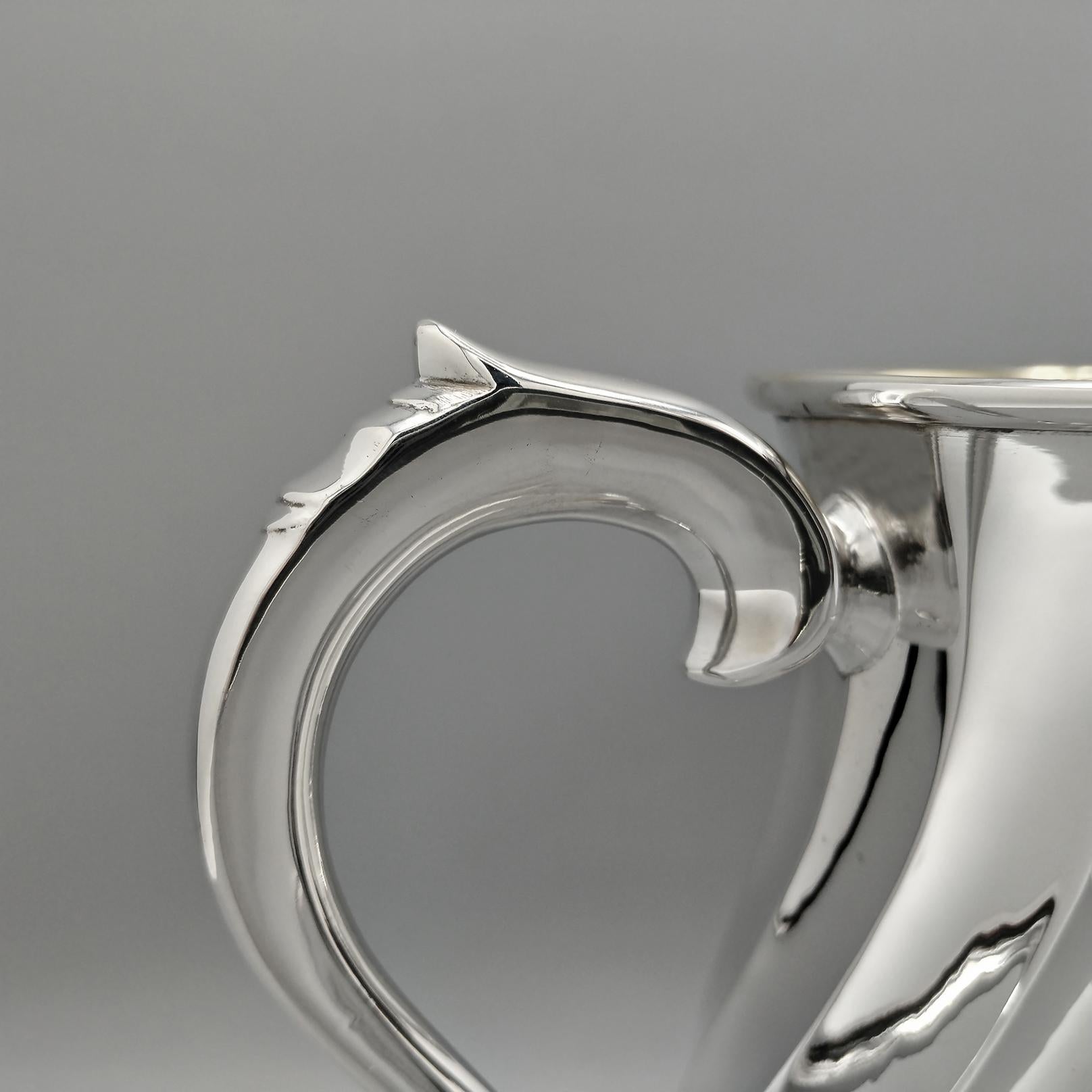 Siglo XXI Taza Italiana de Plata Maciza 800G Silver en venta