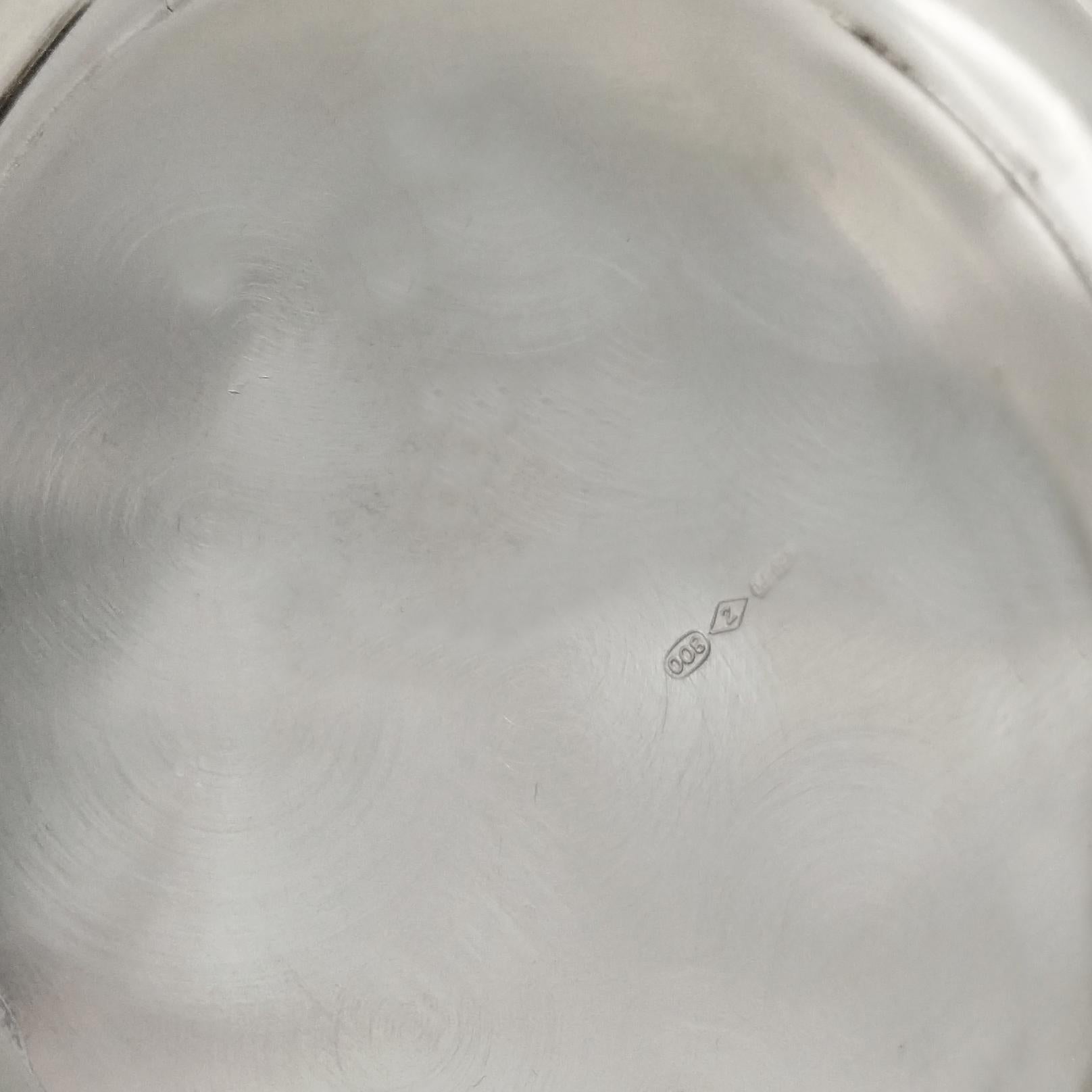 Siglo XXI Taza Italiana de Plata Maciza 800G en venta 1