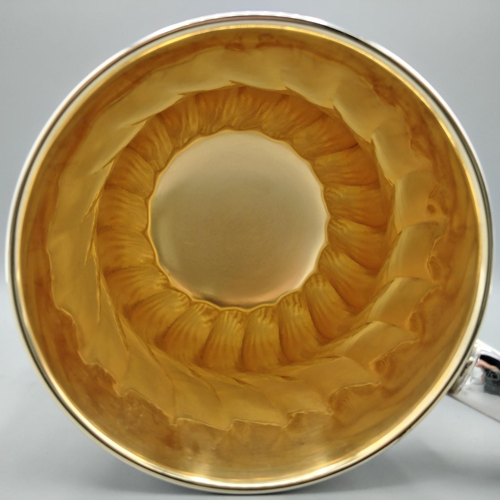 Siglo XXI Taza Italiana de Plata Maciza 800G en venta 2