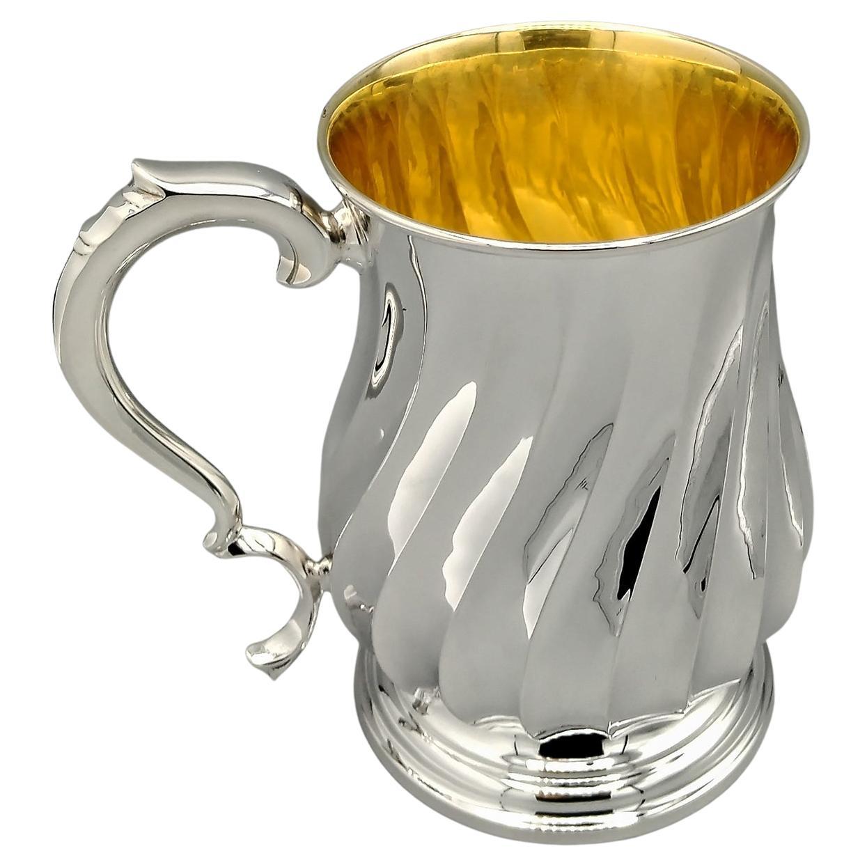 Siglo XXI Taza Italiana de Plata Maciza 800G