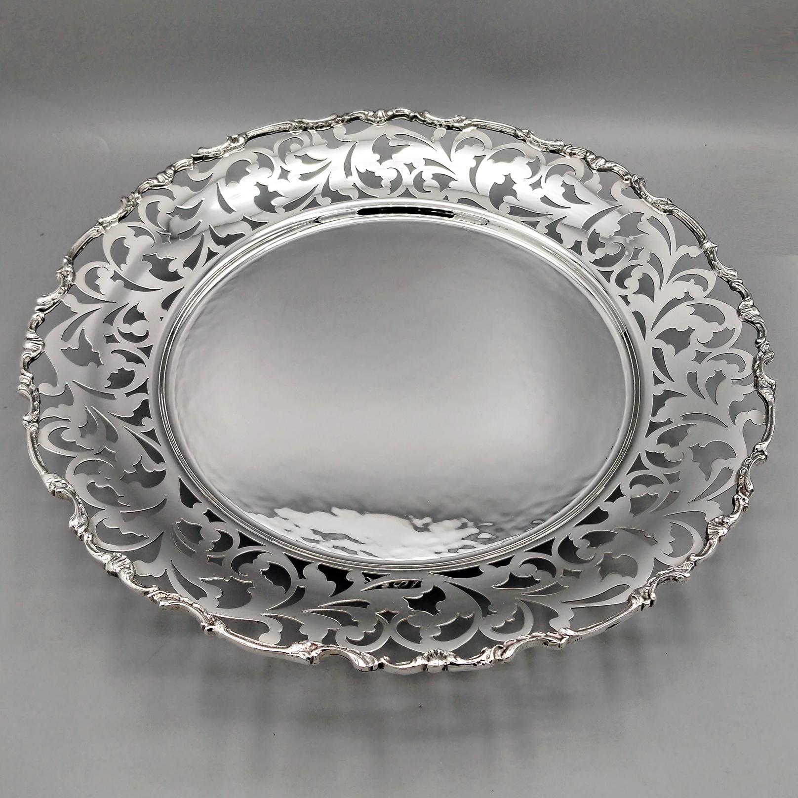Centro de mesa de plata de ley italiana del siglo XXI Contemporáneo en venta