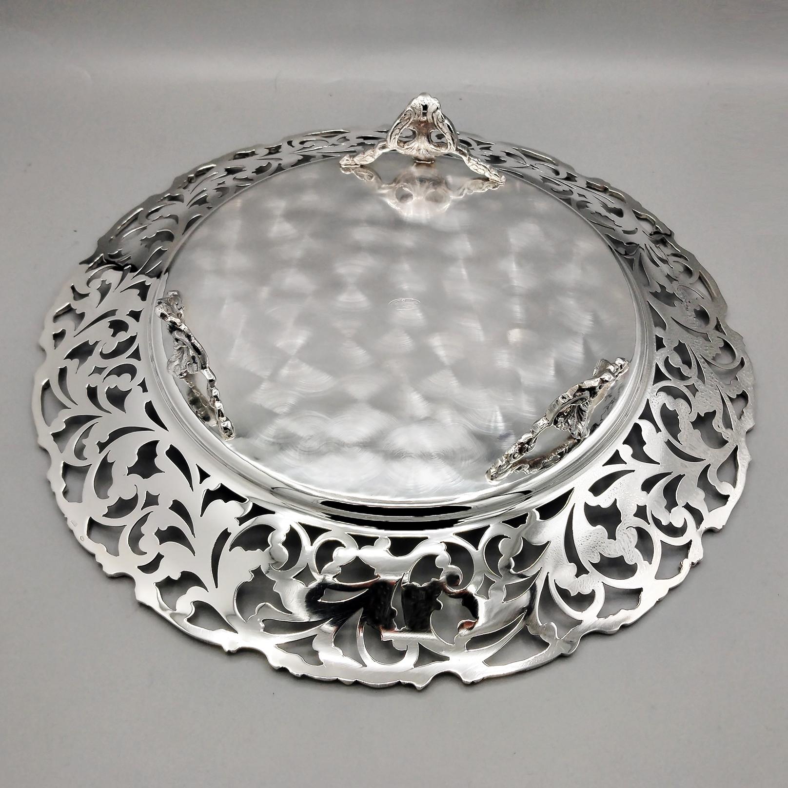 Centro de mesa de plata de ley italiana del siglo XXI en venta 1