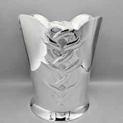 Italienischer Champagnerkübel aus Sterlingsilber des 21