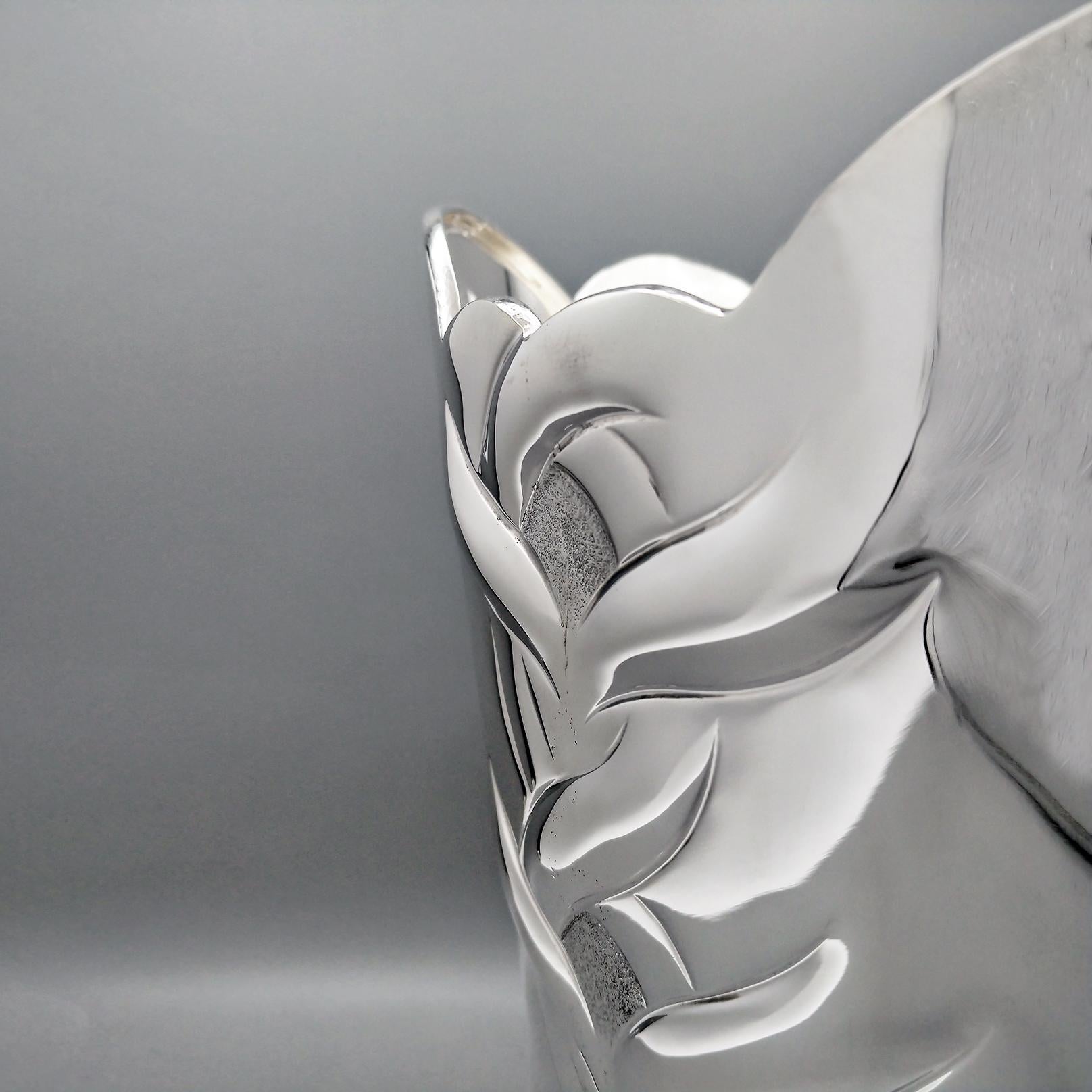 Periodo contemporaneo XXI Century Italian sterling Silver Champagne Bucket in vendita