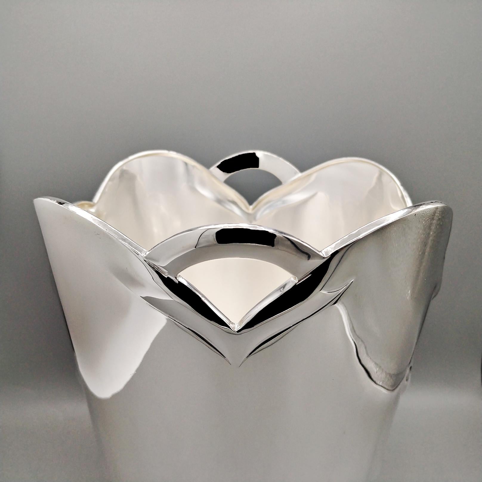 XXI Century Italian sterling Silver Champagne Bucket in vendita 1