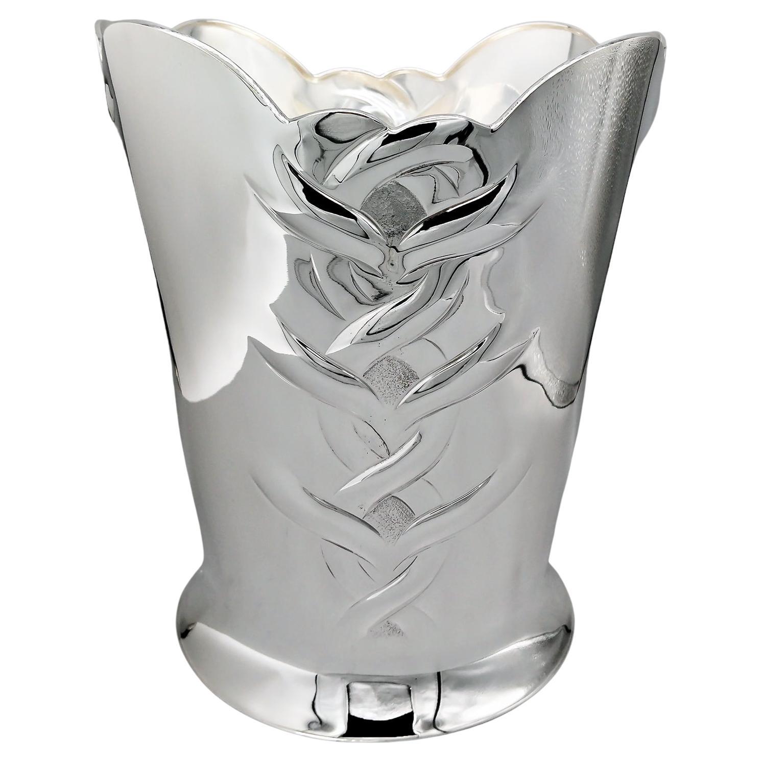 XXI Century Italian sterling Silver Champagne Bucket