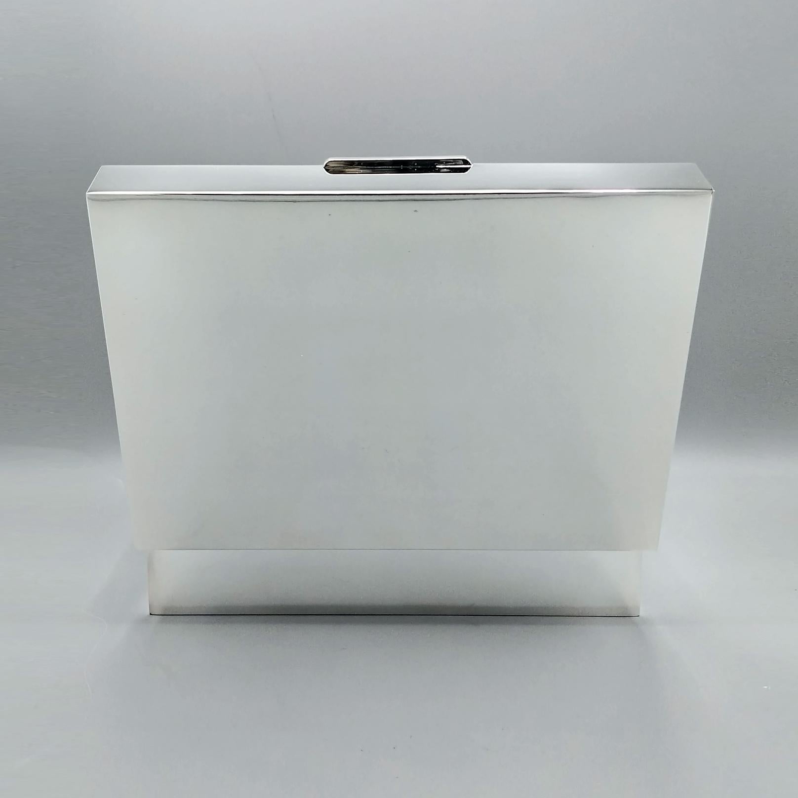 Caja para puros de plata de ley italiana del siglo XXI en venta 2