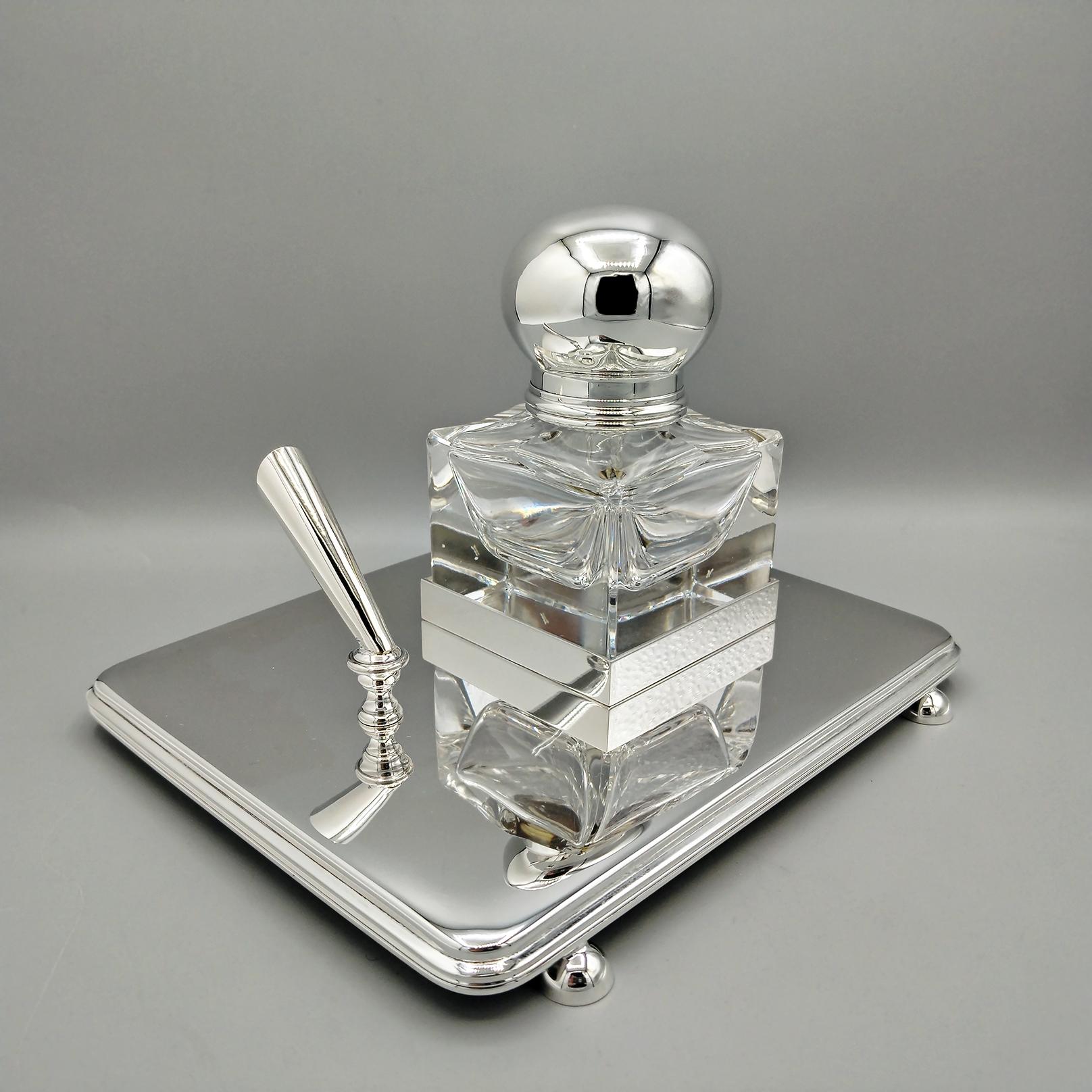 Periodo contemporaneo XXI Century Italian Sterling Silver Inlstand in vendita