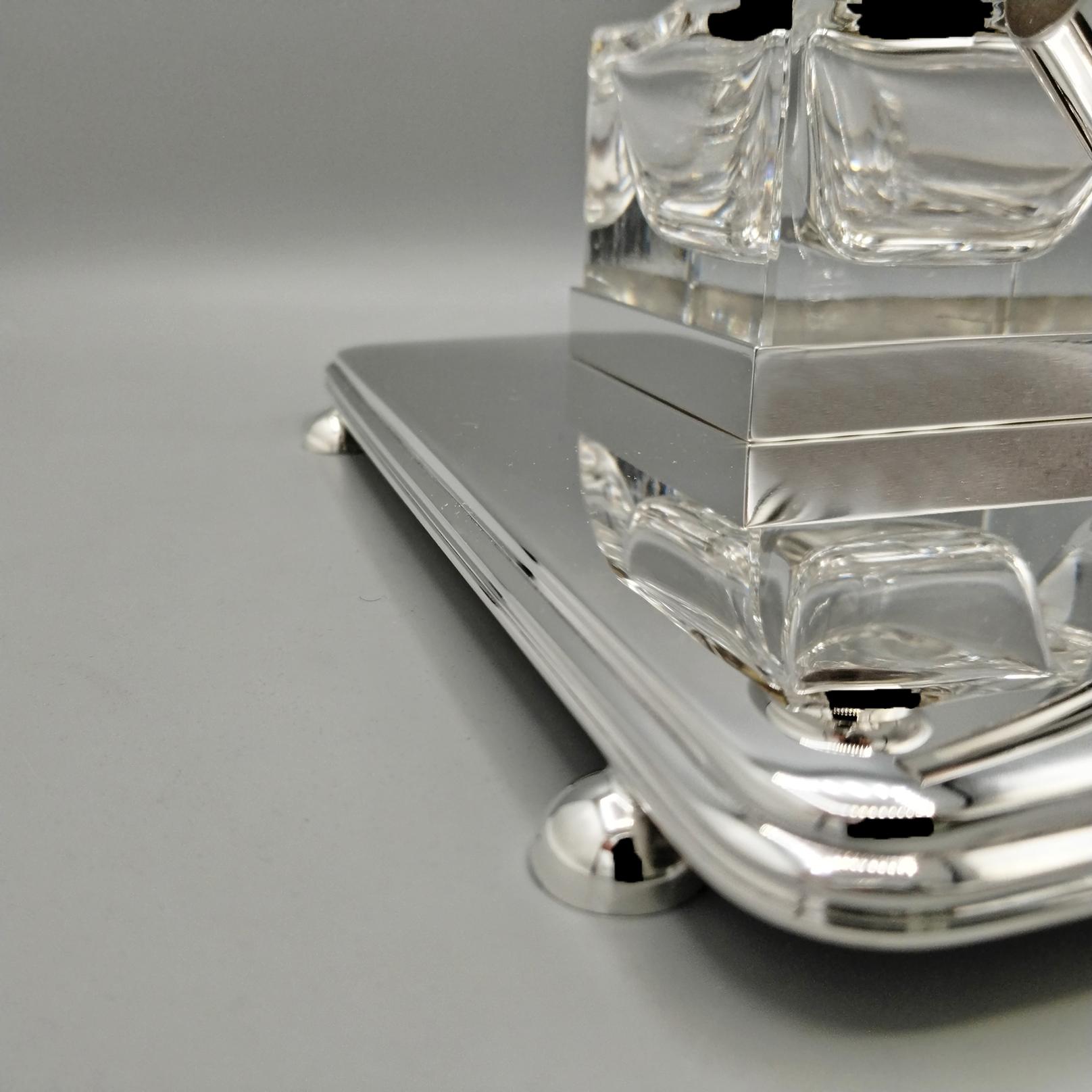 XXI Century Italian Sterling Silver Inlstand in vendita 1