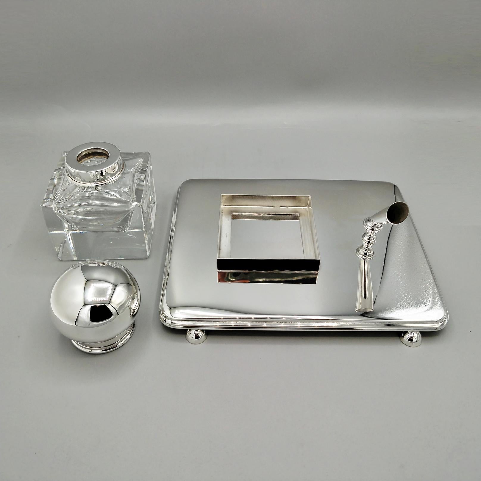 XXI Century Italian Sterling Silver Inlstand in vendita 2