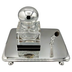 Tabouret en argent sterling italien du 21e siècle