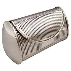 XXI Century Italian Sterling Silver Lipstick Box