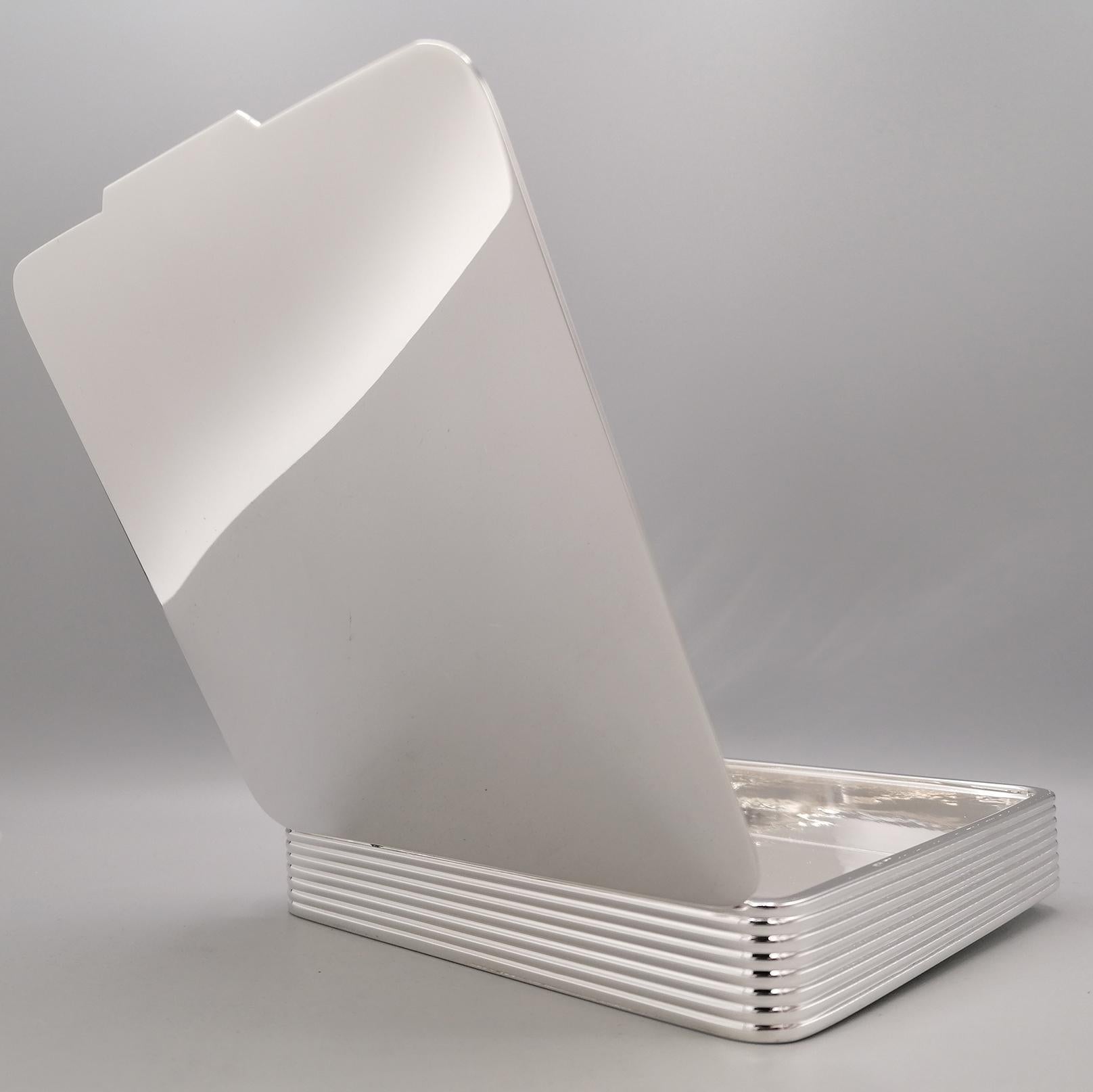 XXI Century Italian Sterling Silver Modern Table Box For Sale 2