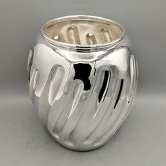 XXI Century Italian Sterling Silver Vase