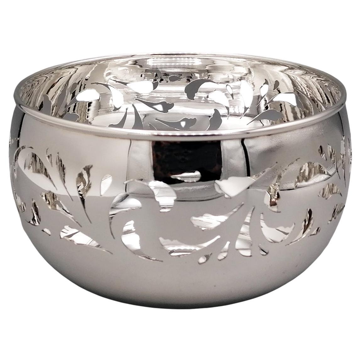 XXI° Century Sterling Silver Italian pierced bowl