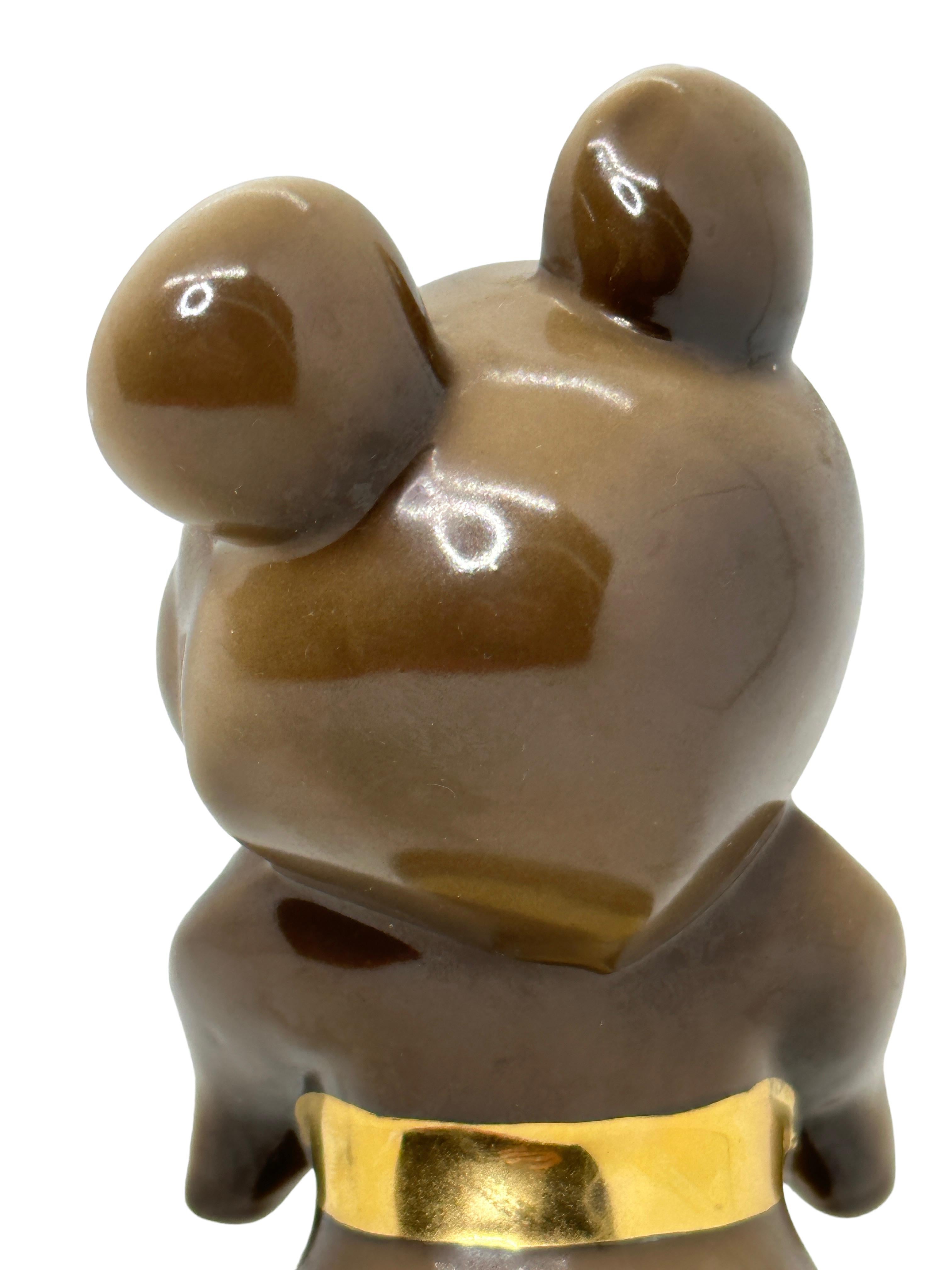 XXII Moscow Olympic Games 1980 Porcelain Mascot Misha Mishka Bear Vintage In Good Condition For Sale In Nuernberg, DE