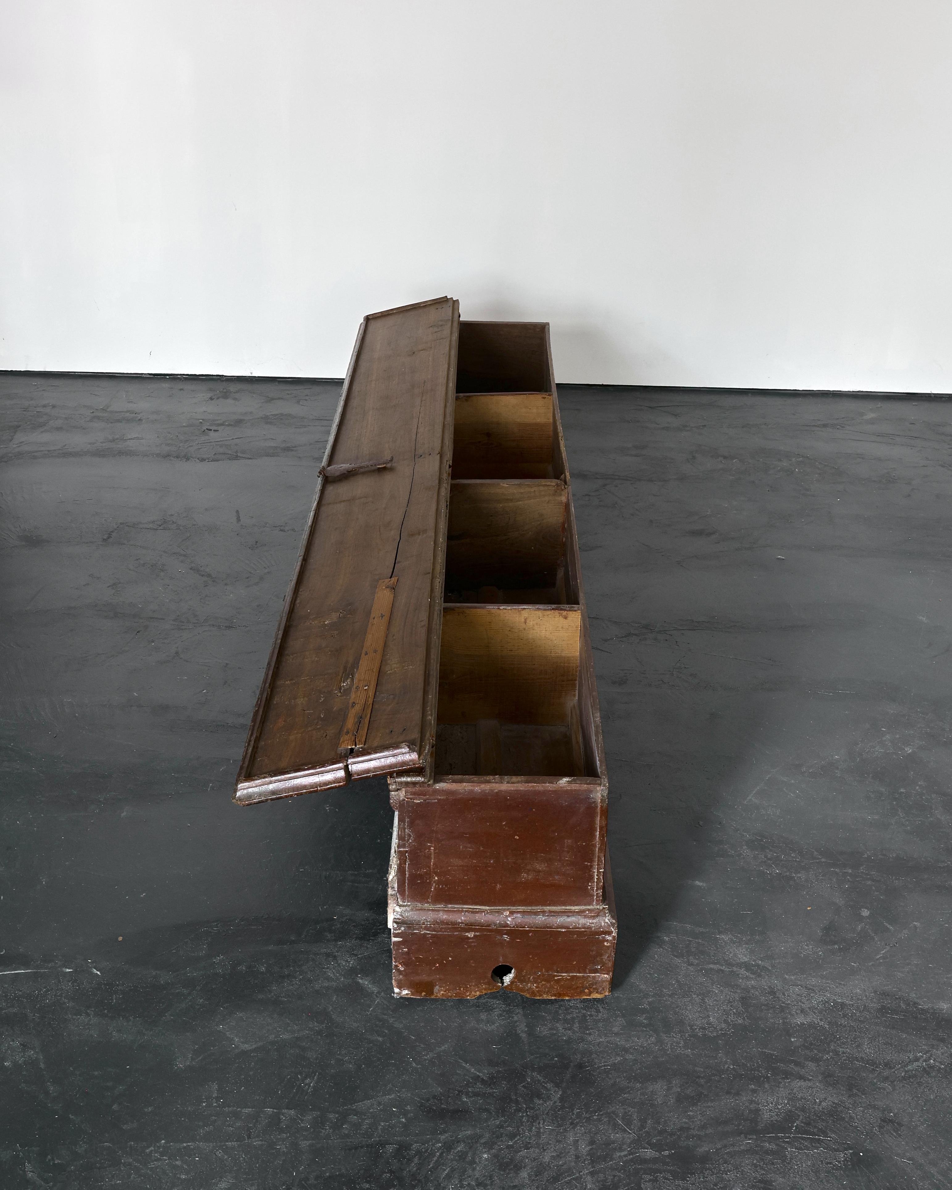 XXL 18th C. Catalan Coffer/Bench For Sale 4