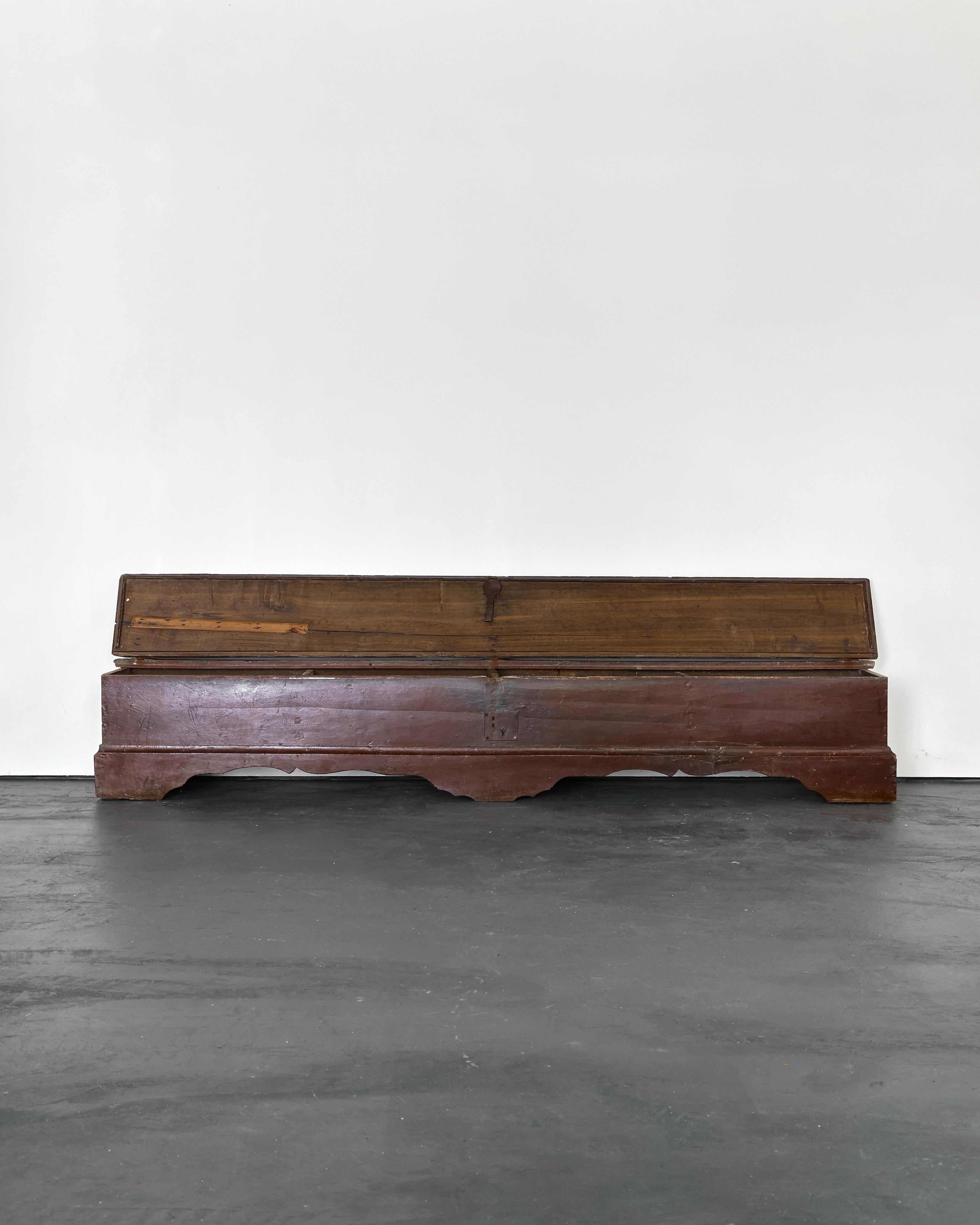 18th Century and Earlier XXL 18th C. Catalan Coffer/Bench For Sale