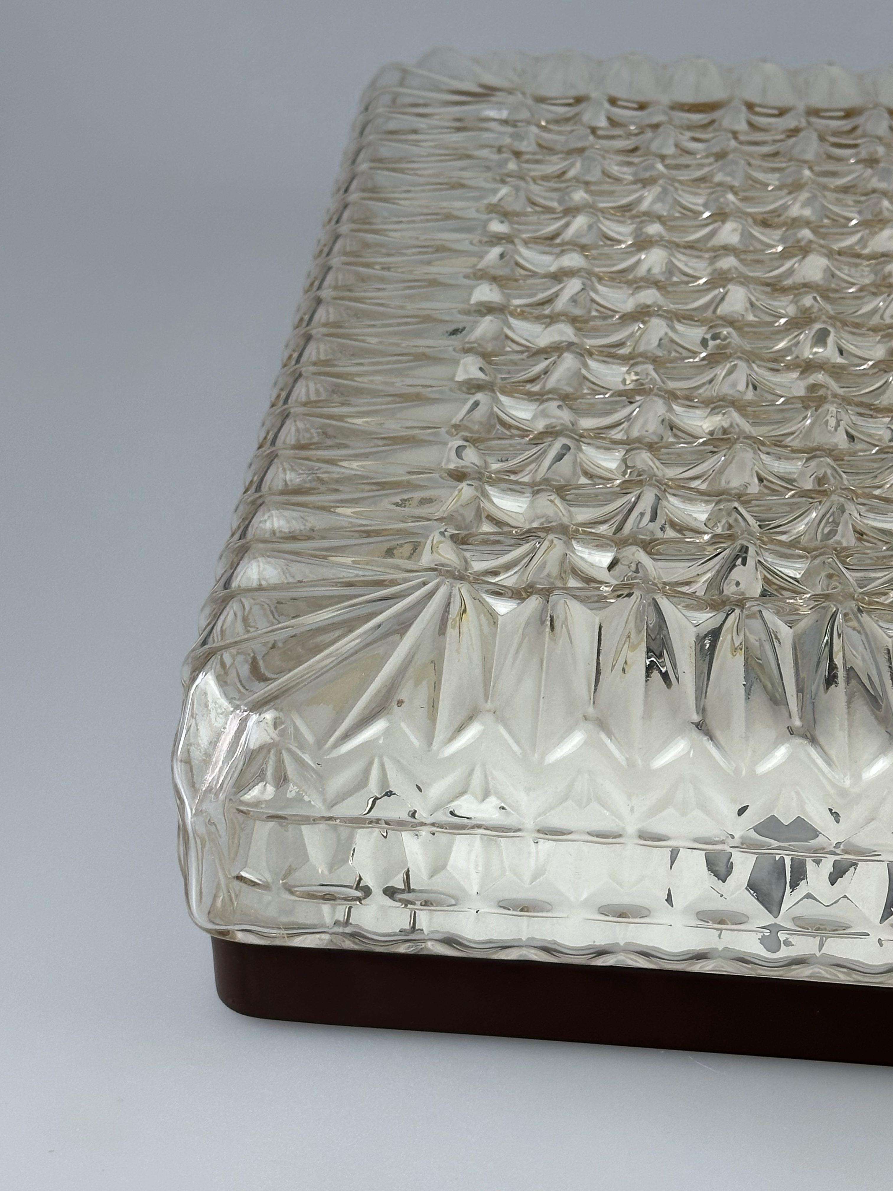 XXL 1960s/70s Plastic Ceiling Lamp Flush Mount by Ridi Leuchten Germany For Sale 5