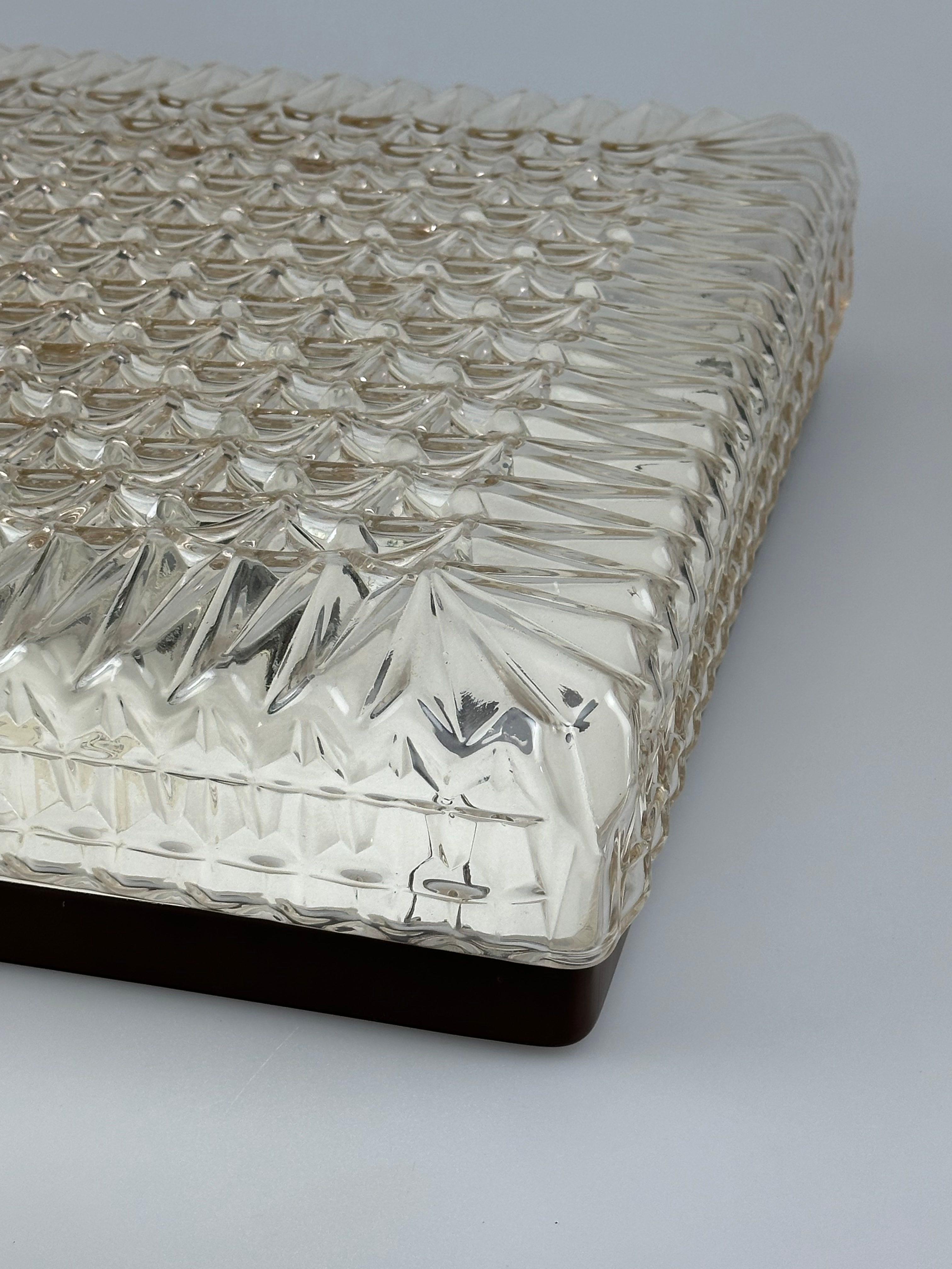 XXL 1960s/70s Plastic Ceiling Lamp Flush Mount by Ridi Leuchten Germany For Sale 6