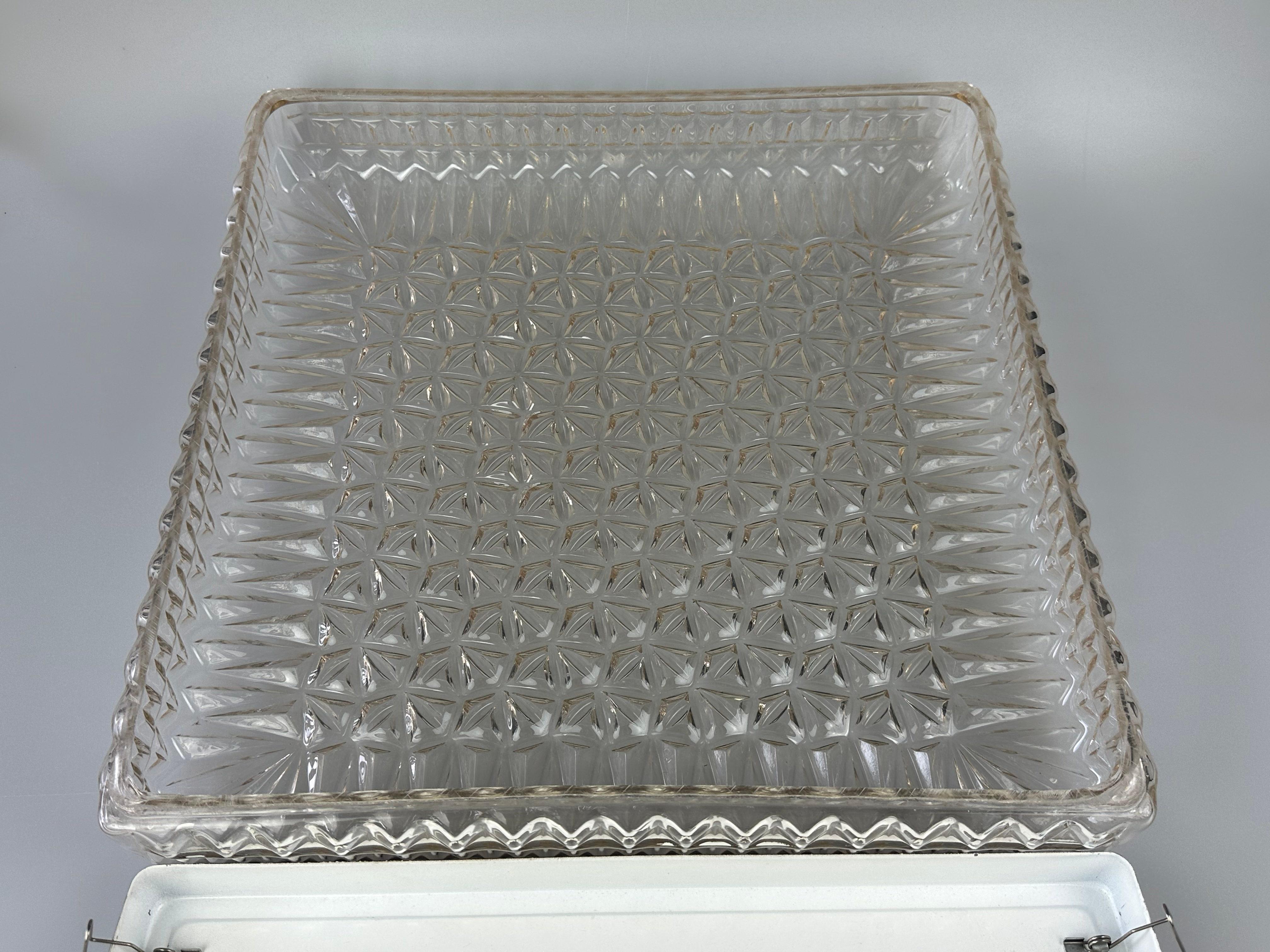 XXL 1960s/70s Plastic Ceiling Lamp Flush Mount by Ridi Leuchten Germany For Sale 9