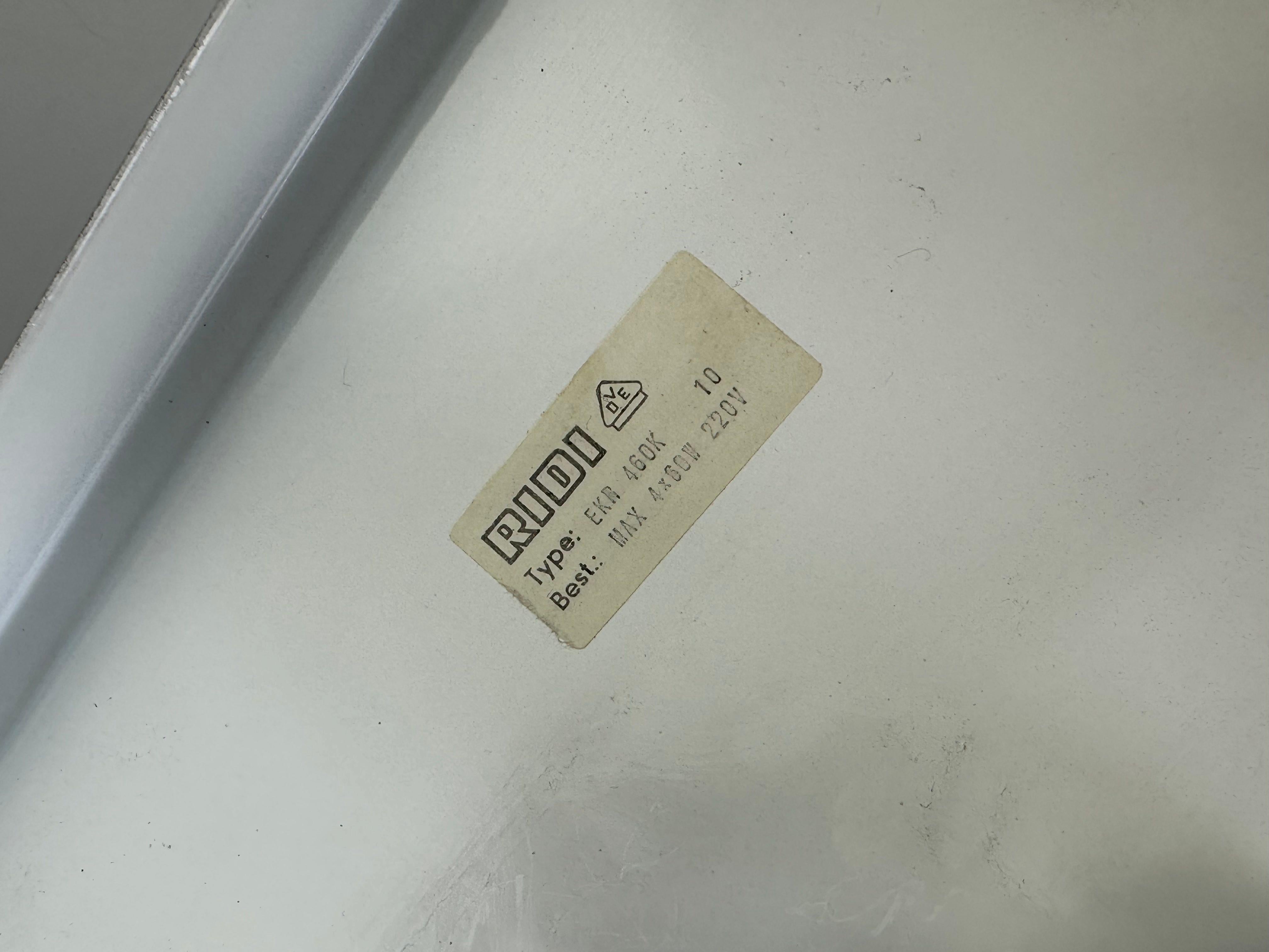 XXL 1960s/70s Plastic Ceiling Lamp Flush Mount by Ridi Leuchten Germany For Sale 12