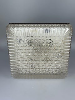 XXL 1960s/70s Plastic Ceiling Lamp Flush Mount by Ridi Leuchten Germany