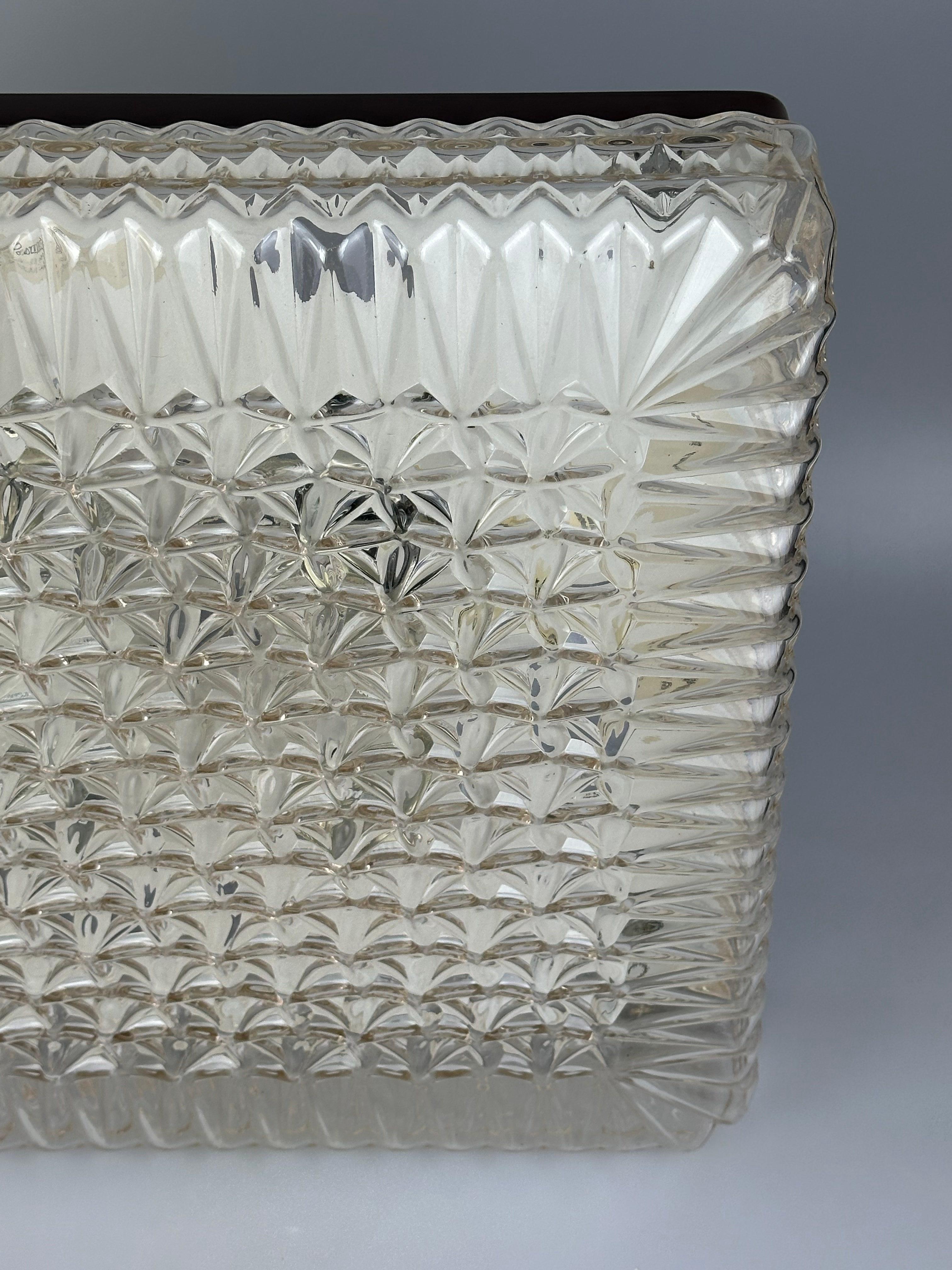 Late 20th Century XXL 1960s/70s Plastic Ceiling Lamp Flush Mount by Ridi Leuchten Germany For Sale