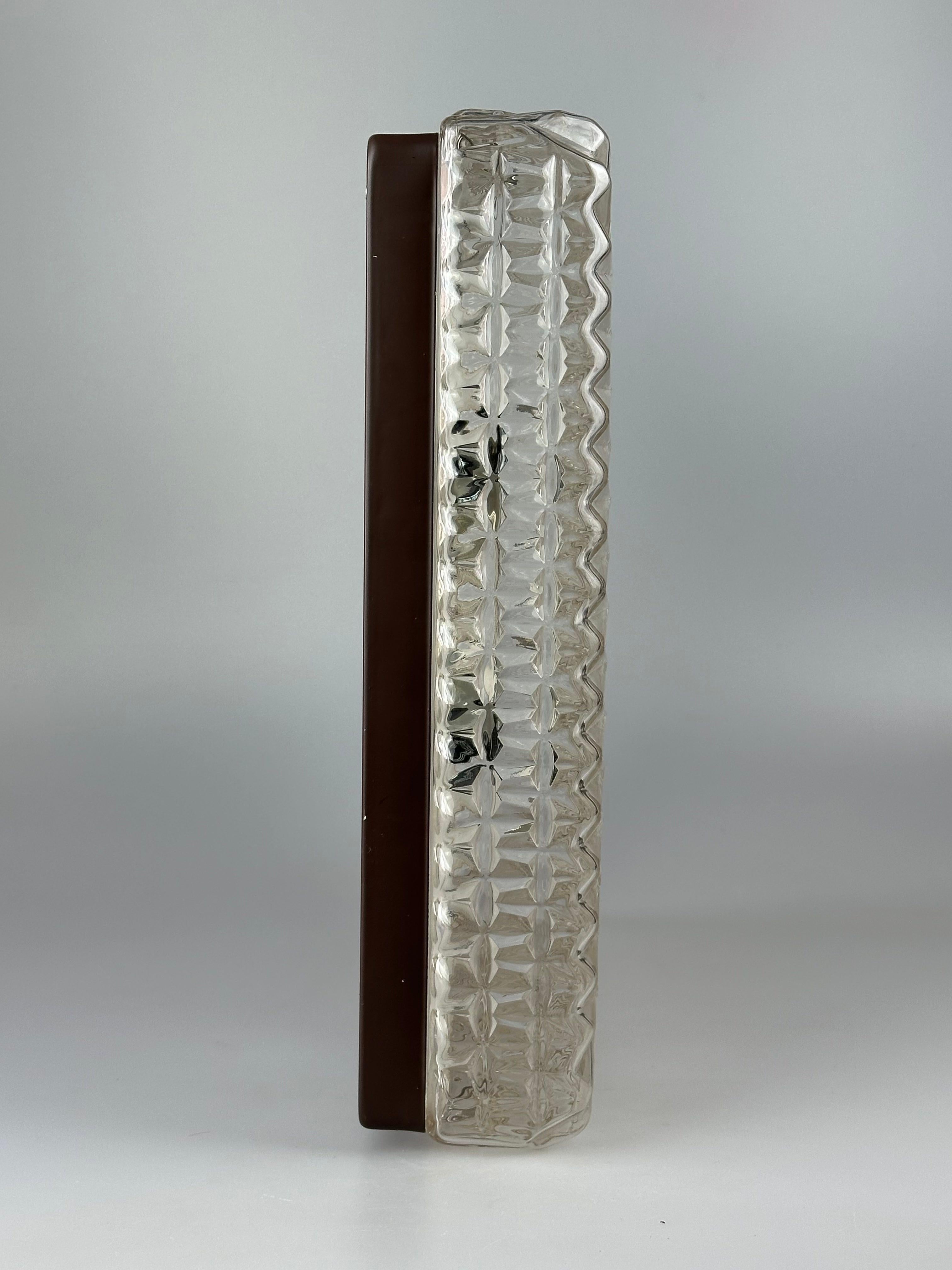 Metal XXL 1960s/70s Plastic Ceiling Lamp Flush Mount by Ridi Leuchten Germany For Sale