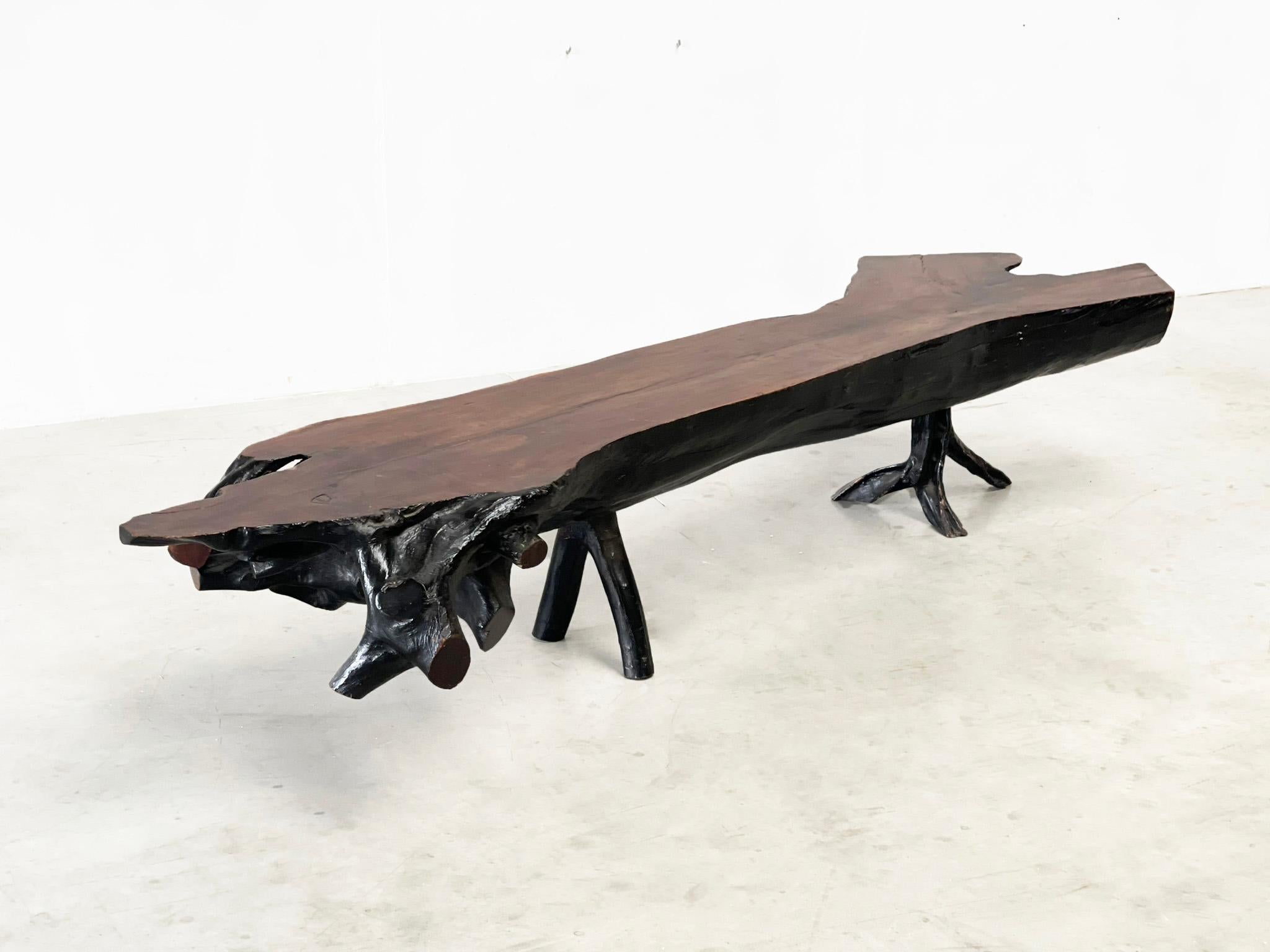 XXL 240cm Tree Trunk table / bench For Sale 2