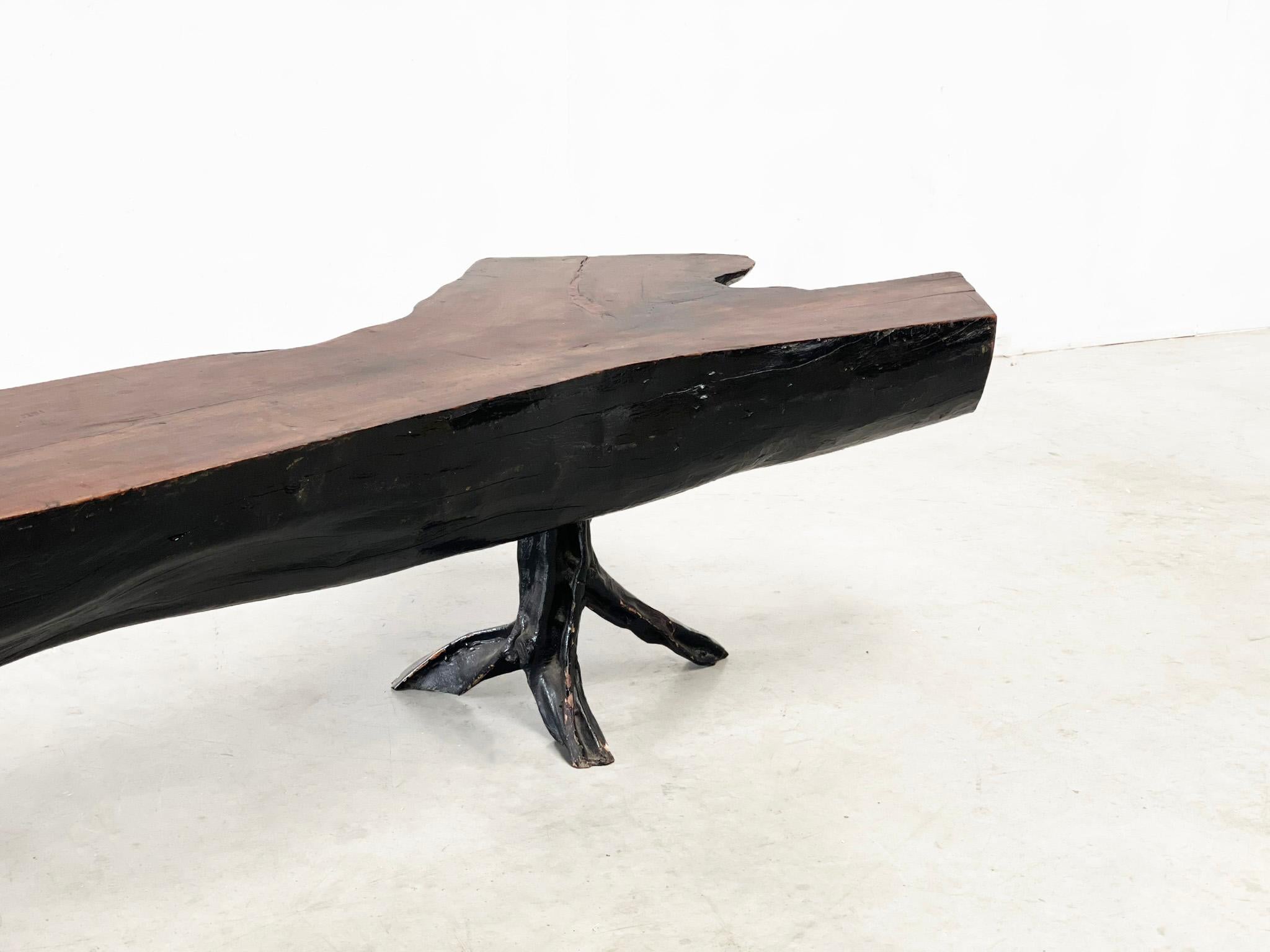 XXL 240cm Tree Trunk table / bench For Sale 3