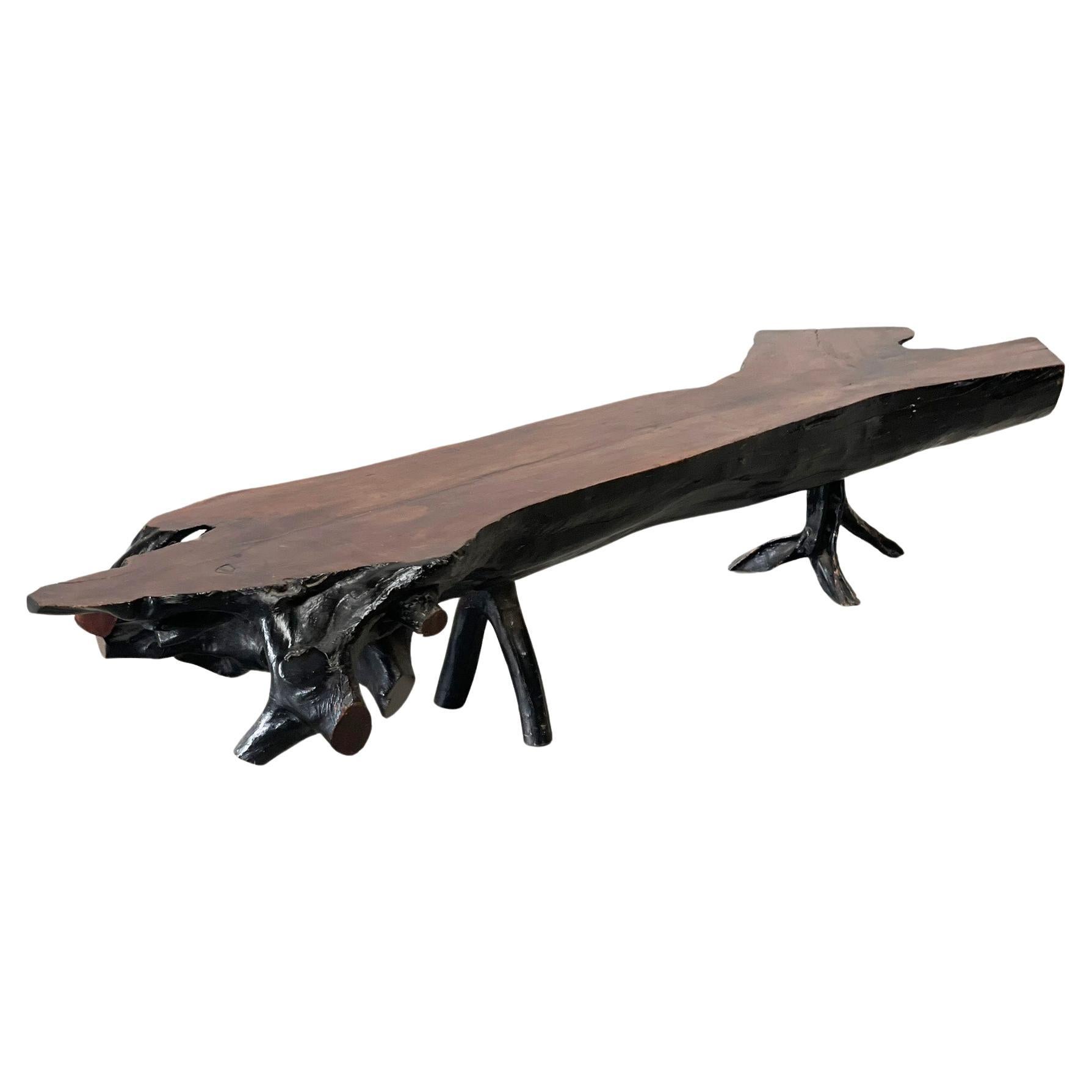 XXL 240cm Tree Trunk table / bench For Sale