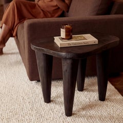 XXL 2FT African Senufo Stool - African Antique Tribal Stool Figurine for Décor