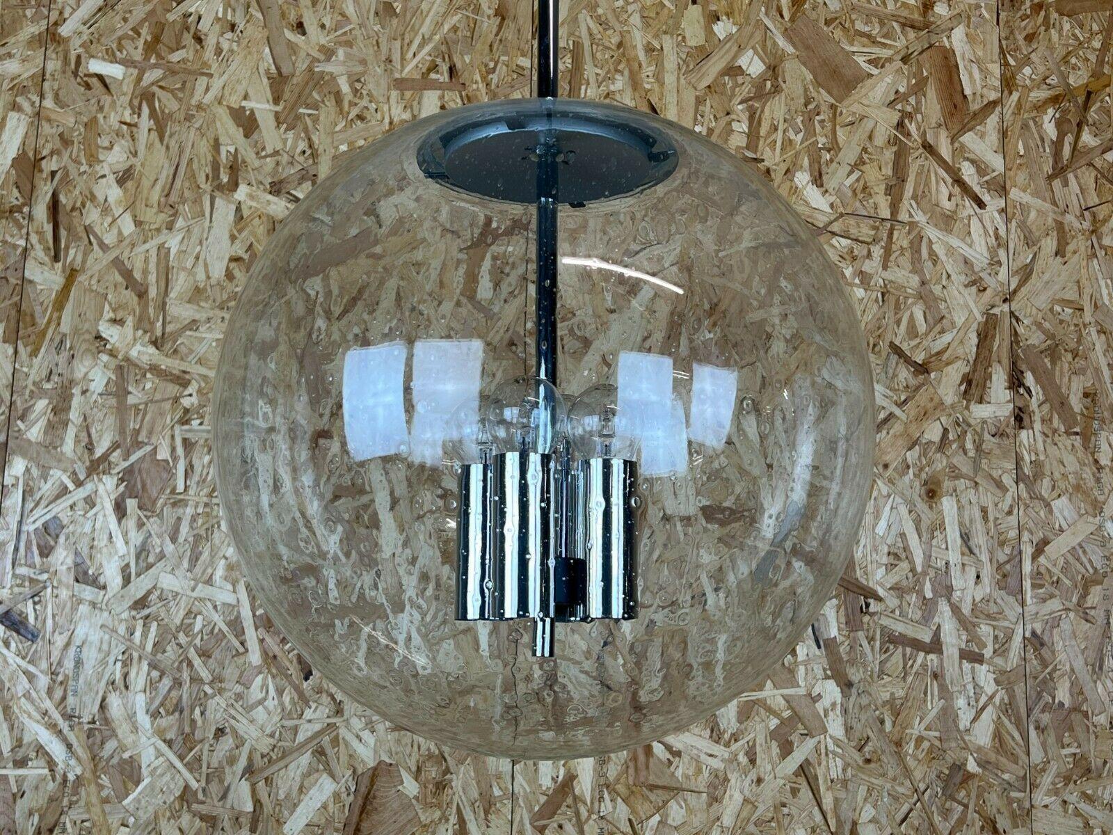 Métal Lampe XXL 60er 70er Jahre Lampe Leuchte Deckenlampe Limburg Kugellampe Ball Design en vente