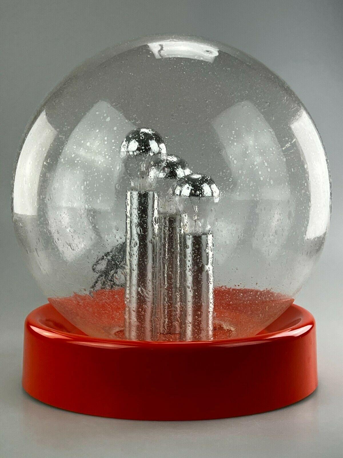XXL 60er 70er Jahre Kugellampe Licht Tischlampe Space Age Design Glas Metall (Ende des 20. Jahrhunderts) im Angebot