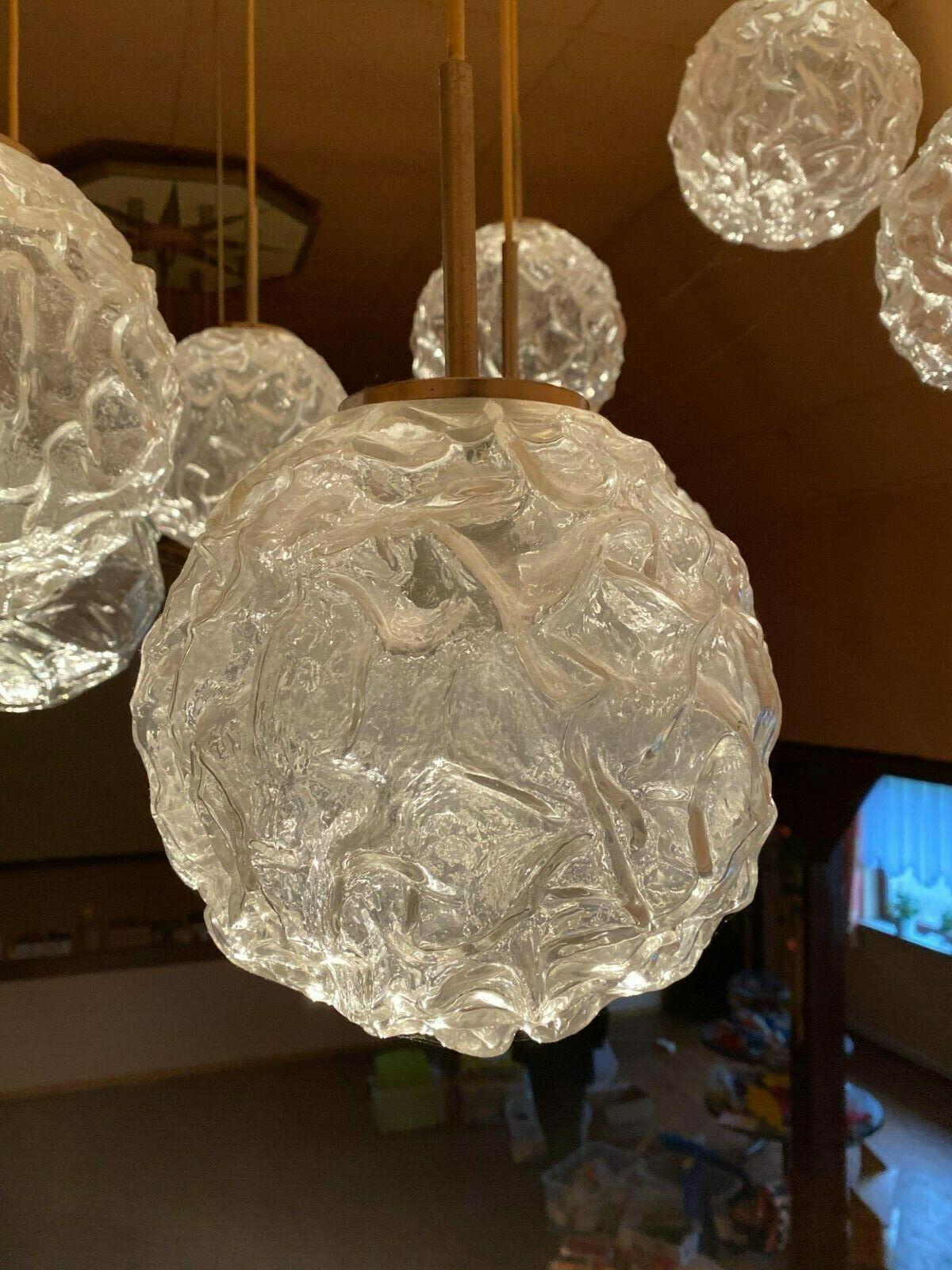 XXL 60s 70s Ceiling Light Hanging Lamp Cascade Lamp Hillebrand Design 60s For Sale 6