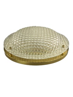 XXL 60er 70er Fischer Leuchten Plafoniere Deckenleuchte aus Glas, Raumteiler