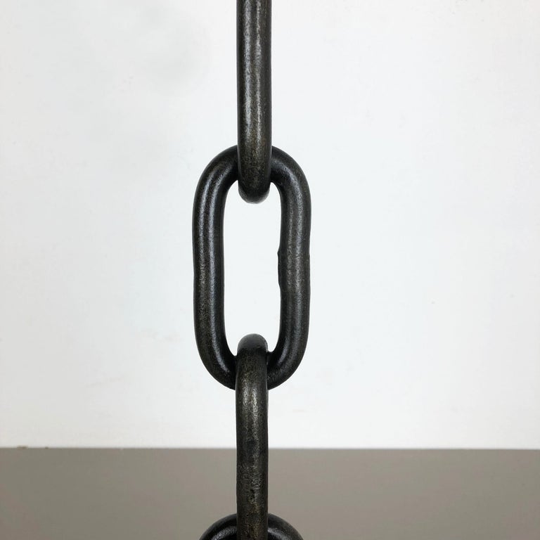Extra Large Modernist Vintage Sculptural Brutalist Metal Candleholder, Austria For Sale 1