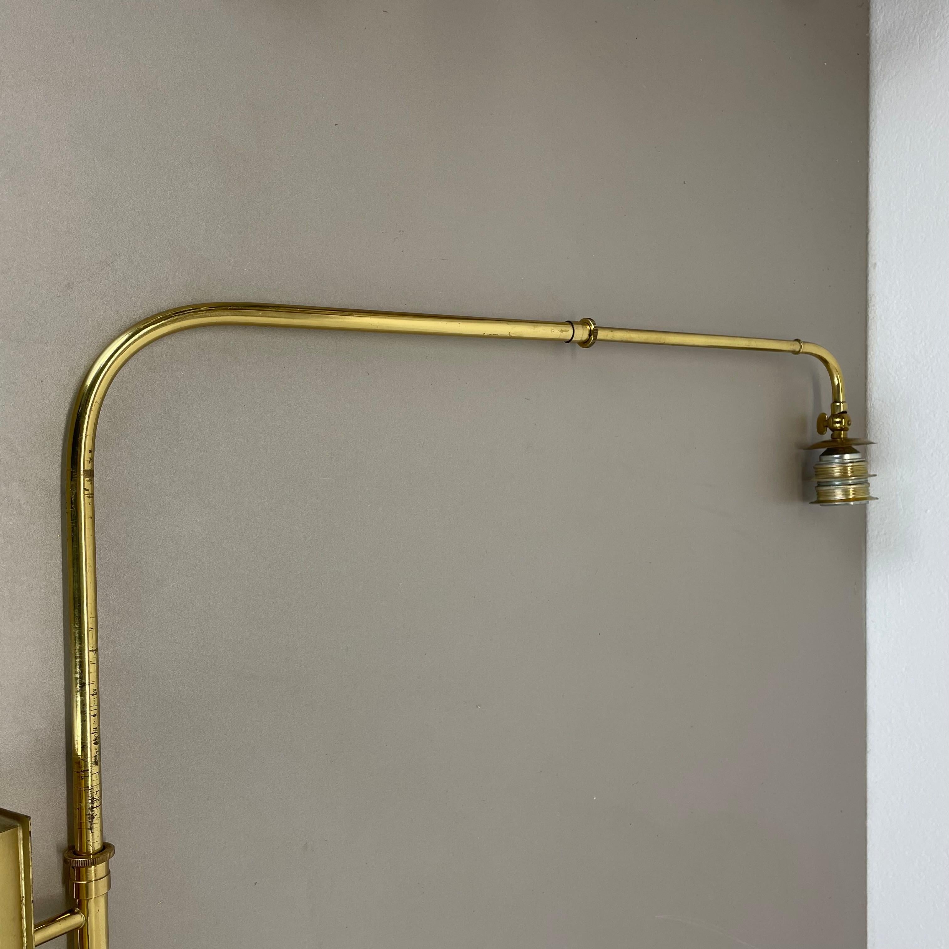 XXL adjustable Stilnovo Sarfatti Style Brass Wall Light Italie, 1950s en vente 7