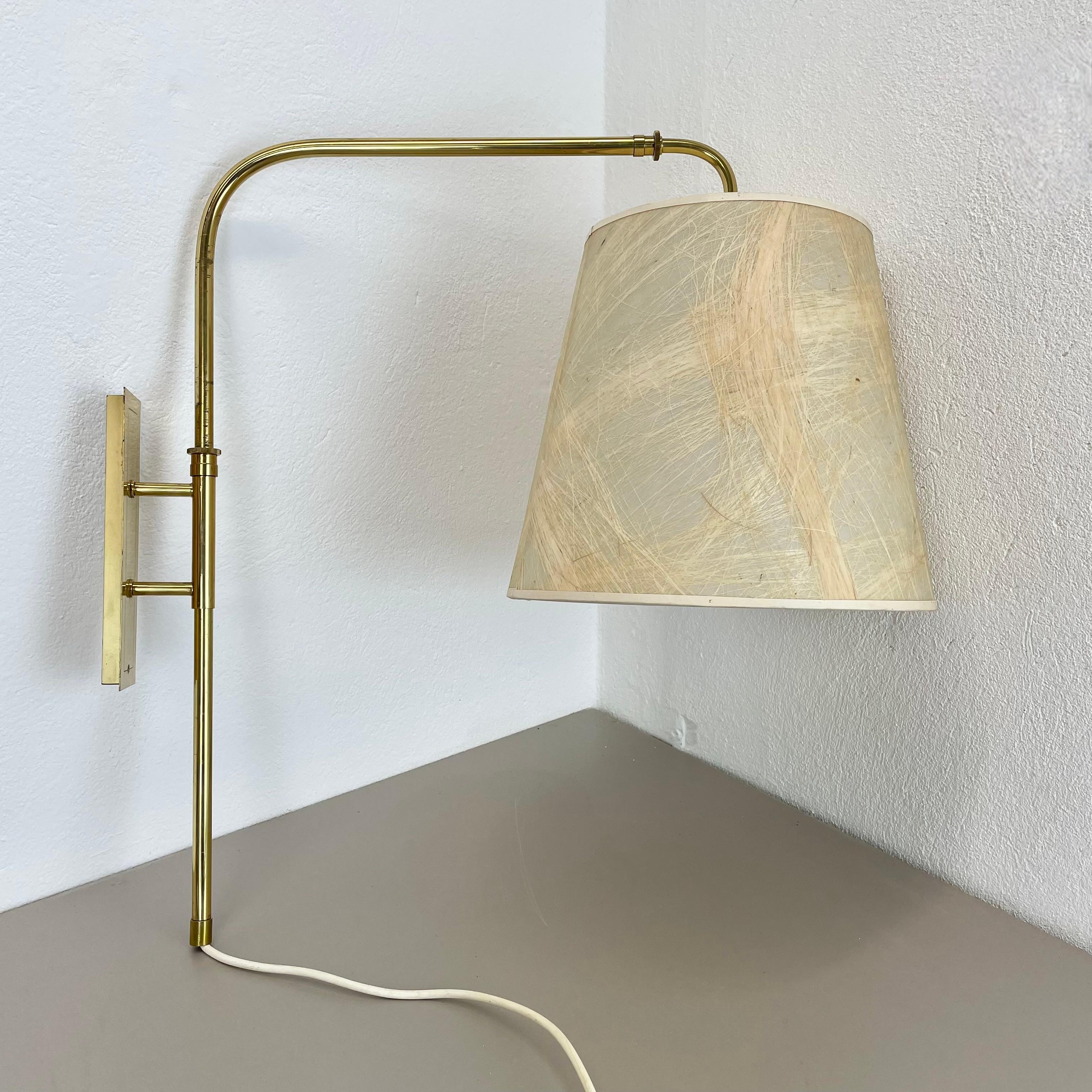 italien XXL adjustable Stilnovo Sarfatti Style Brass Wall Light Italie, 1950s en vente